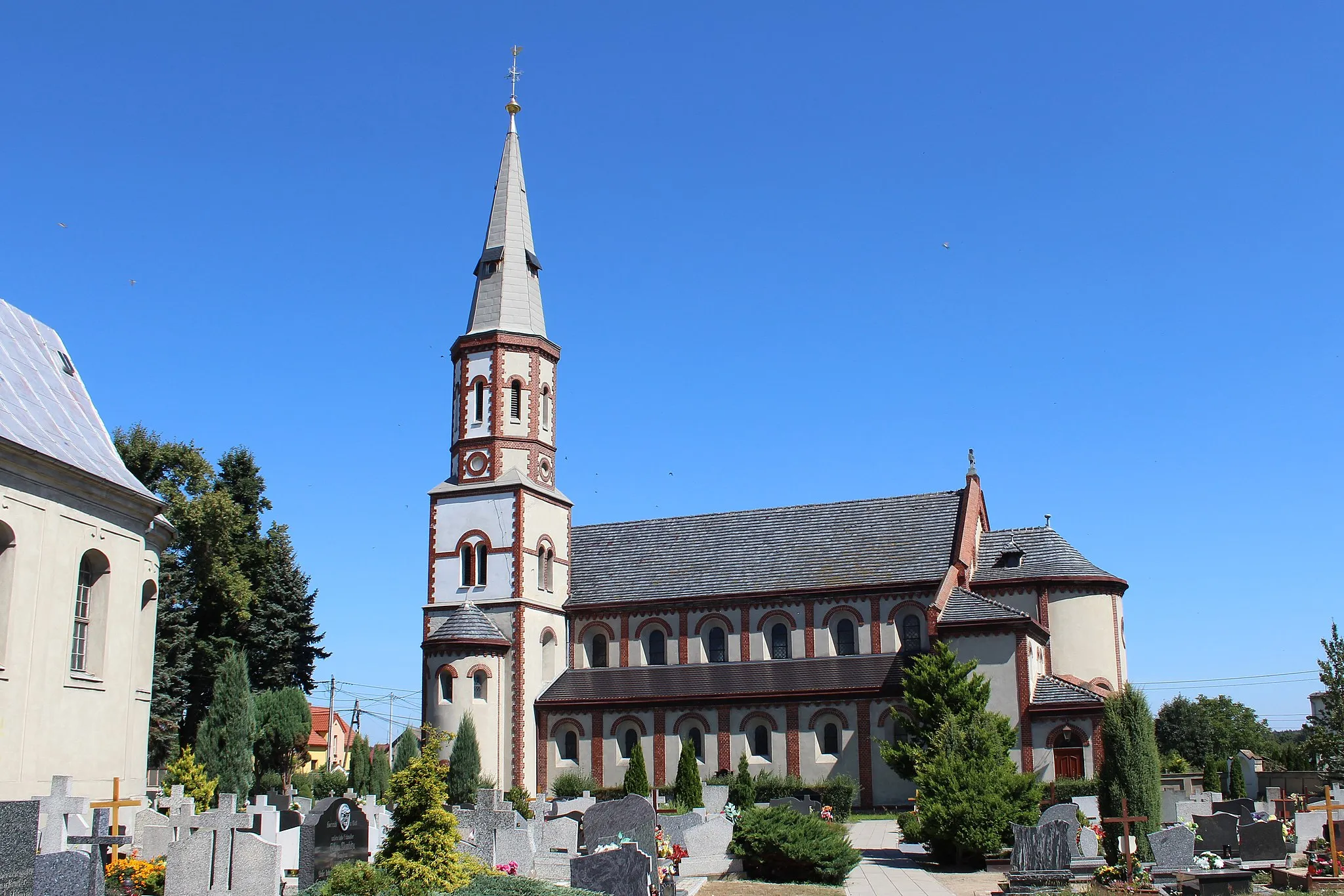 Photo showing: Exaltation of the Holy Cross church in Wierzbie, Poland.