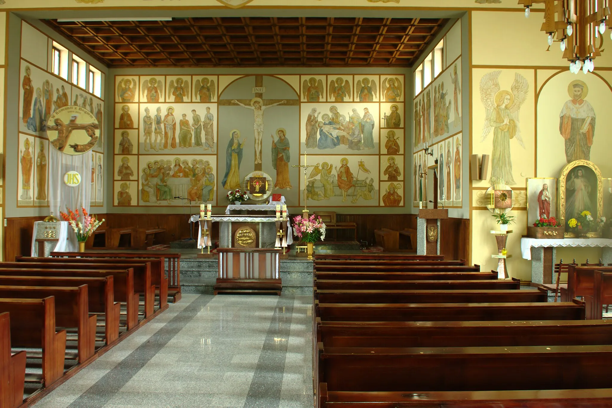 Photo showing: Inside of the church in Niebocko, Podkarpackie voivodeship, Poland