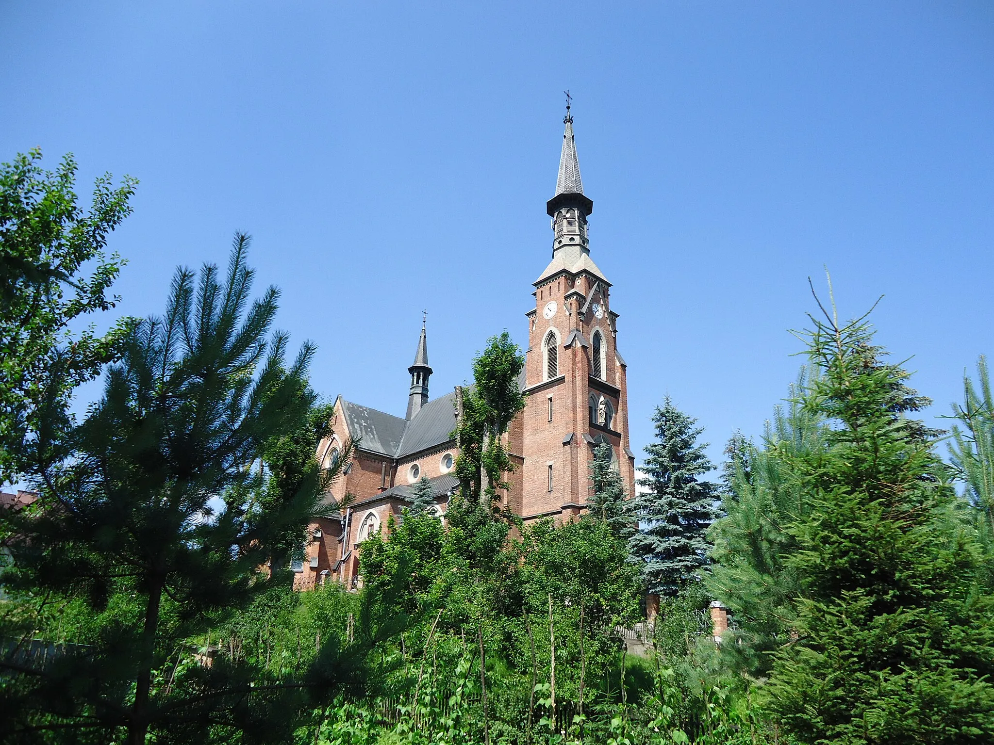Photo showing: Kościół NMP Szkaplerznej Szynwałd-fasada, widok z ulicy