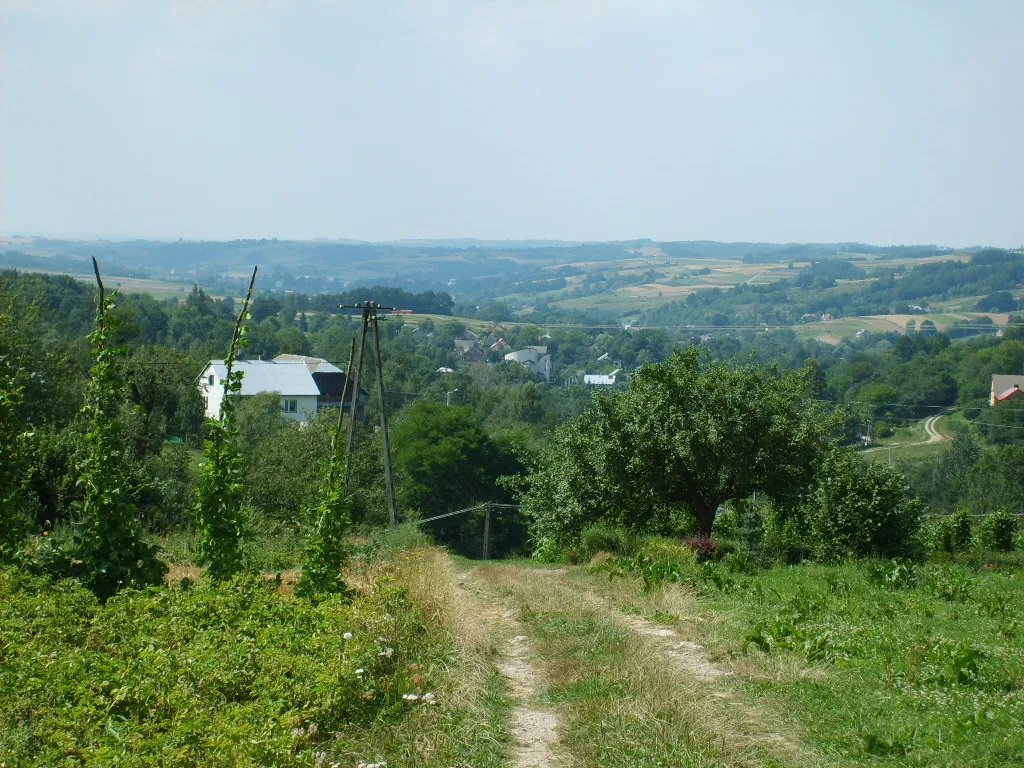 Photo showing: Panorama wsi Dylągówka