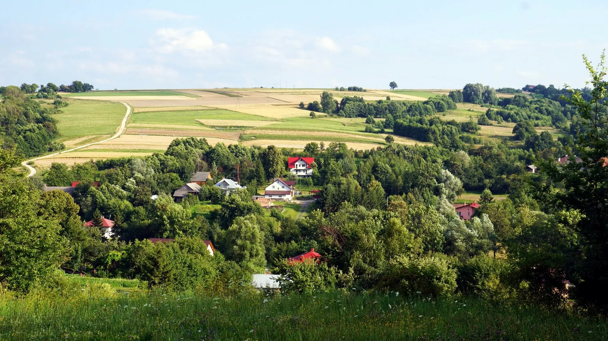 Photo showing: Białka od strony cmentarza