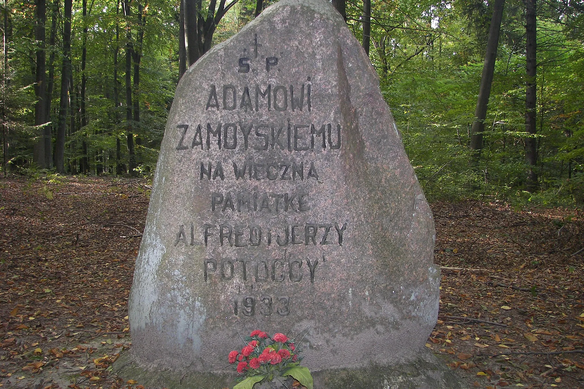 Photo showing: Poświęcony pamięci Adama Zamoyskiego