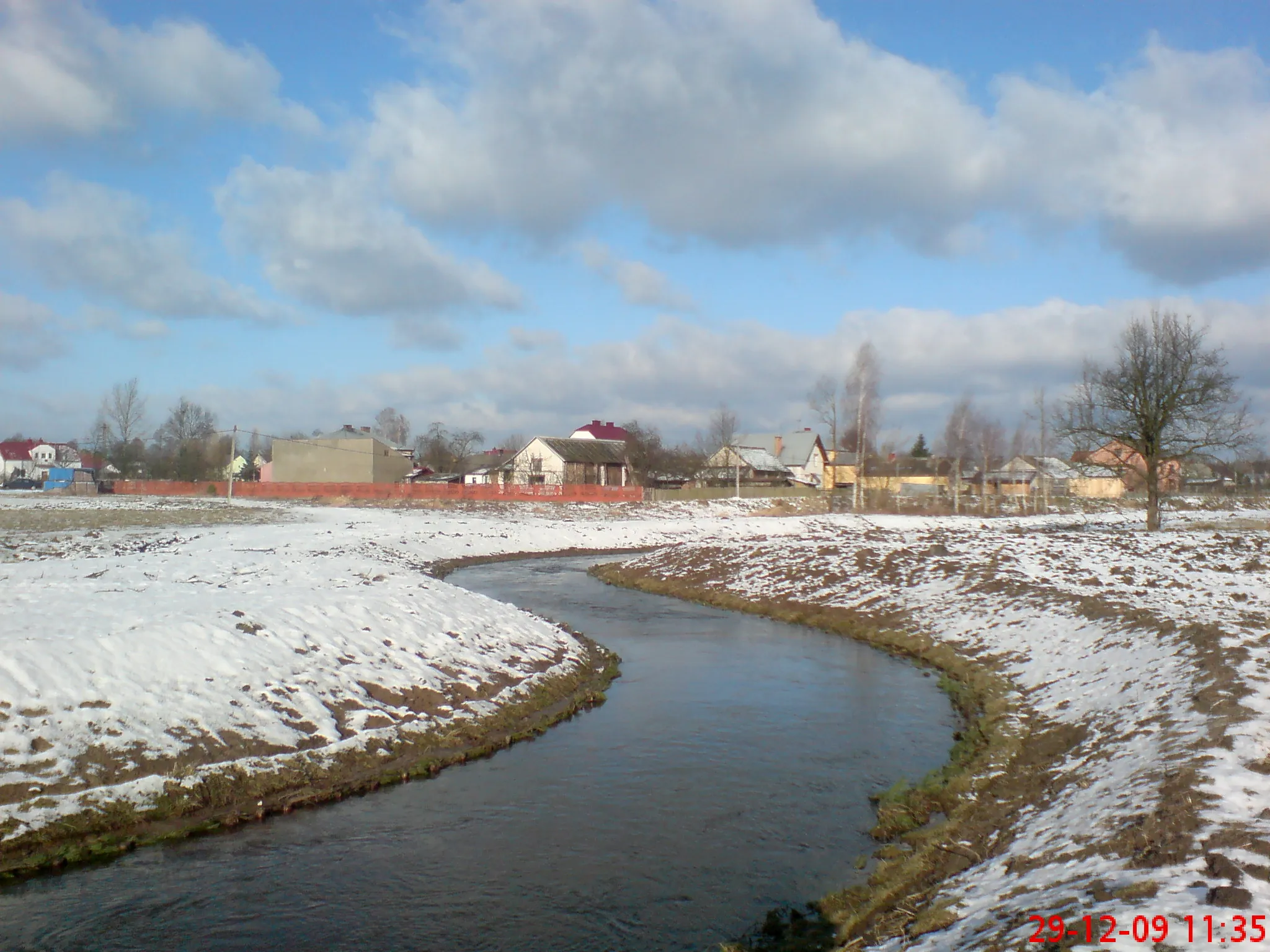 Photo showing: Wólka Niedźwiedzka - Rzeka w zimie