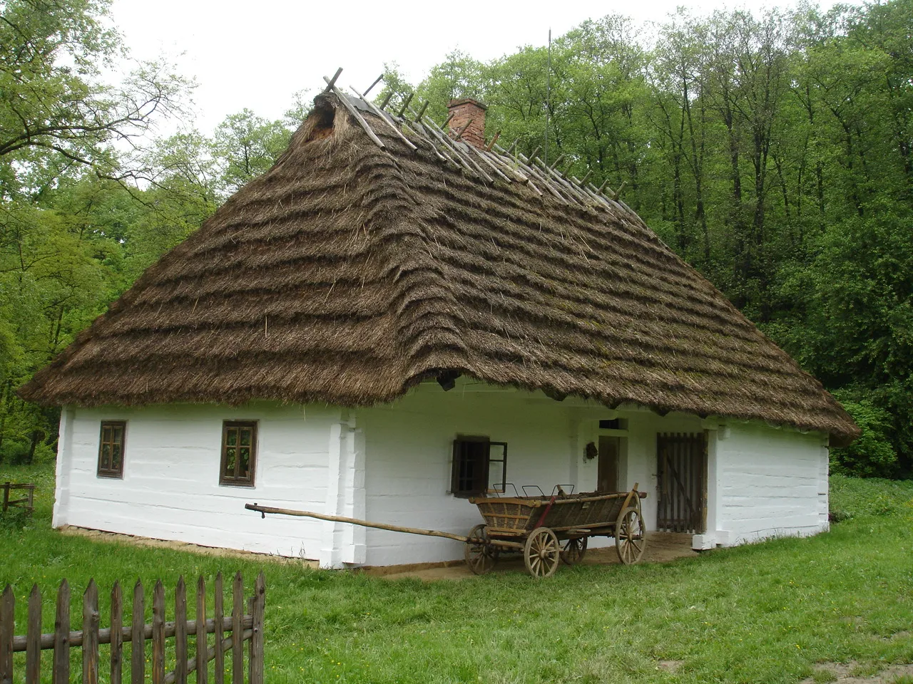 Photo showing: a hut from Niebocko about 1892, object exists in a Sanok-Skansen
