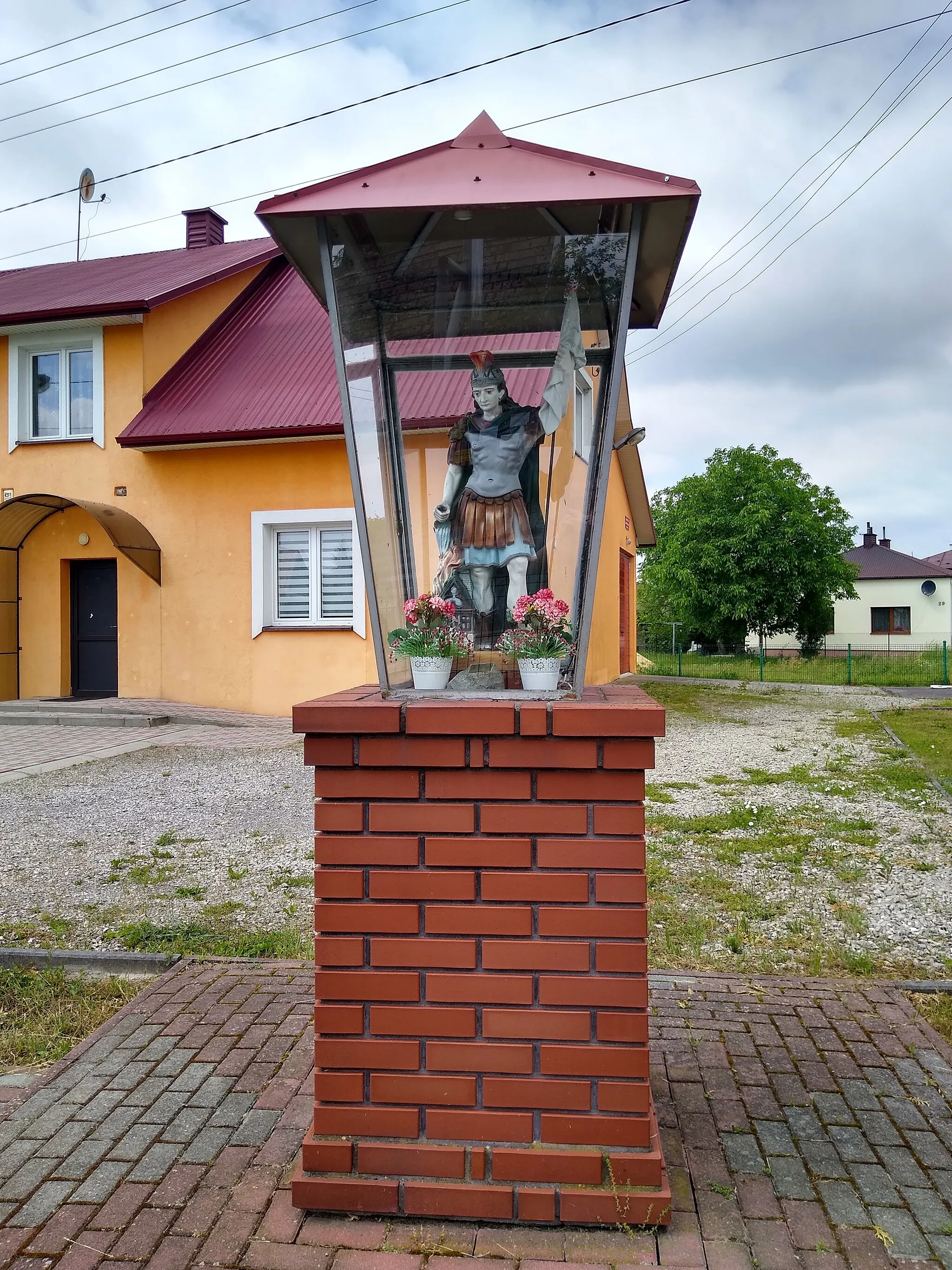 Photo showing: Trześń - pomnik św. Floriana