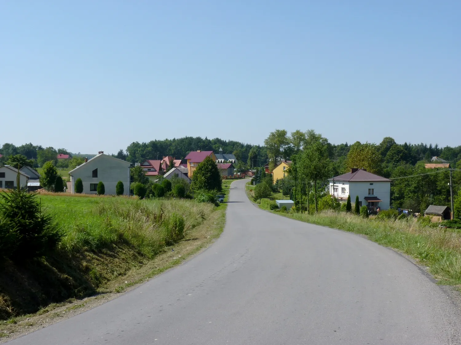 Photo showing: Droga przez Izdebki-Rudawiec