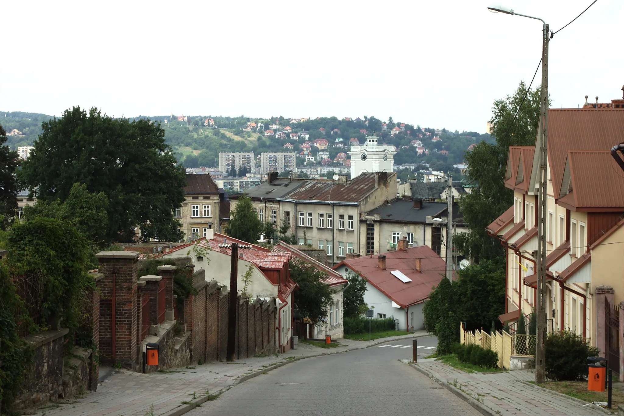 Photo showing: View from the hill towards centre of the city of Przemyśl via Basztowa Street, Podkarpackie voivodeship, Poland