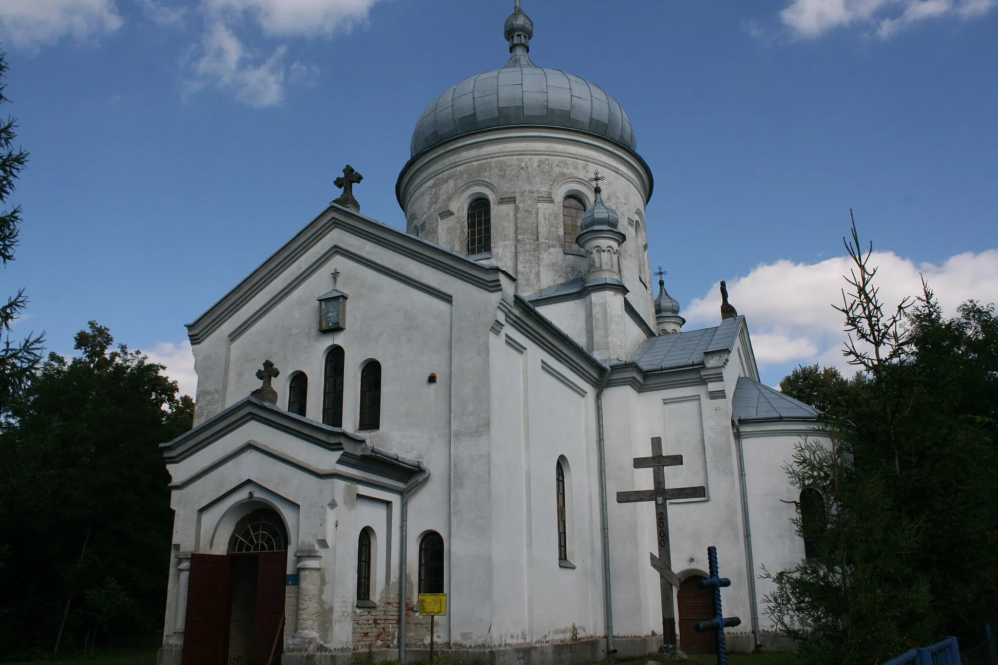 Photo showing: Eastern Orthodox church of Saints Cosmas and Damian in Zapałów, Poland