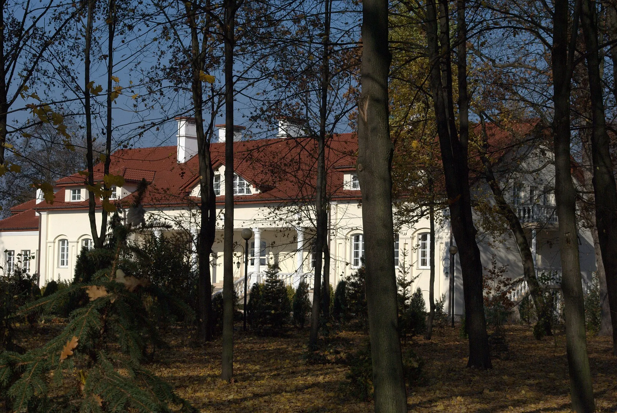 Photo showing: Zespół dworsko-pałacowy wraz z parkiem w Woli Ocieckiej