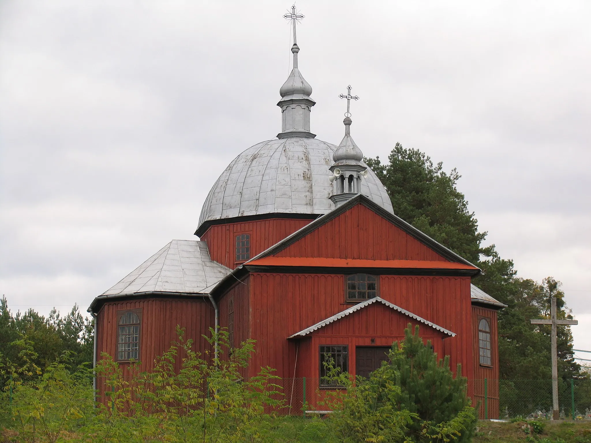 Photo showing: Saint Lawrence church in Szczutków (former Saint Demetrius, Greek Catholic church)