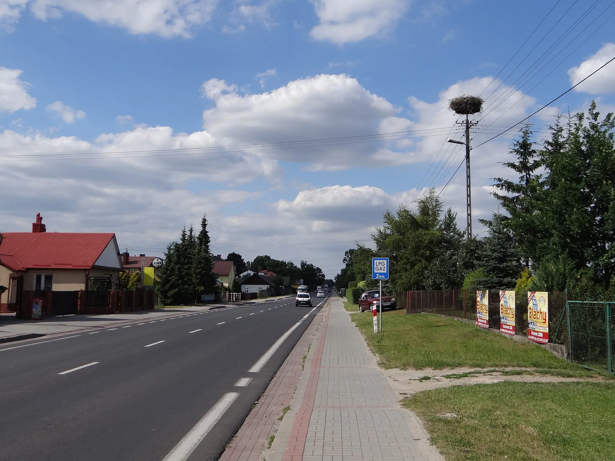 Photo showing: Bocianie gniazdo w miejscowości Stobierna.