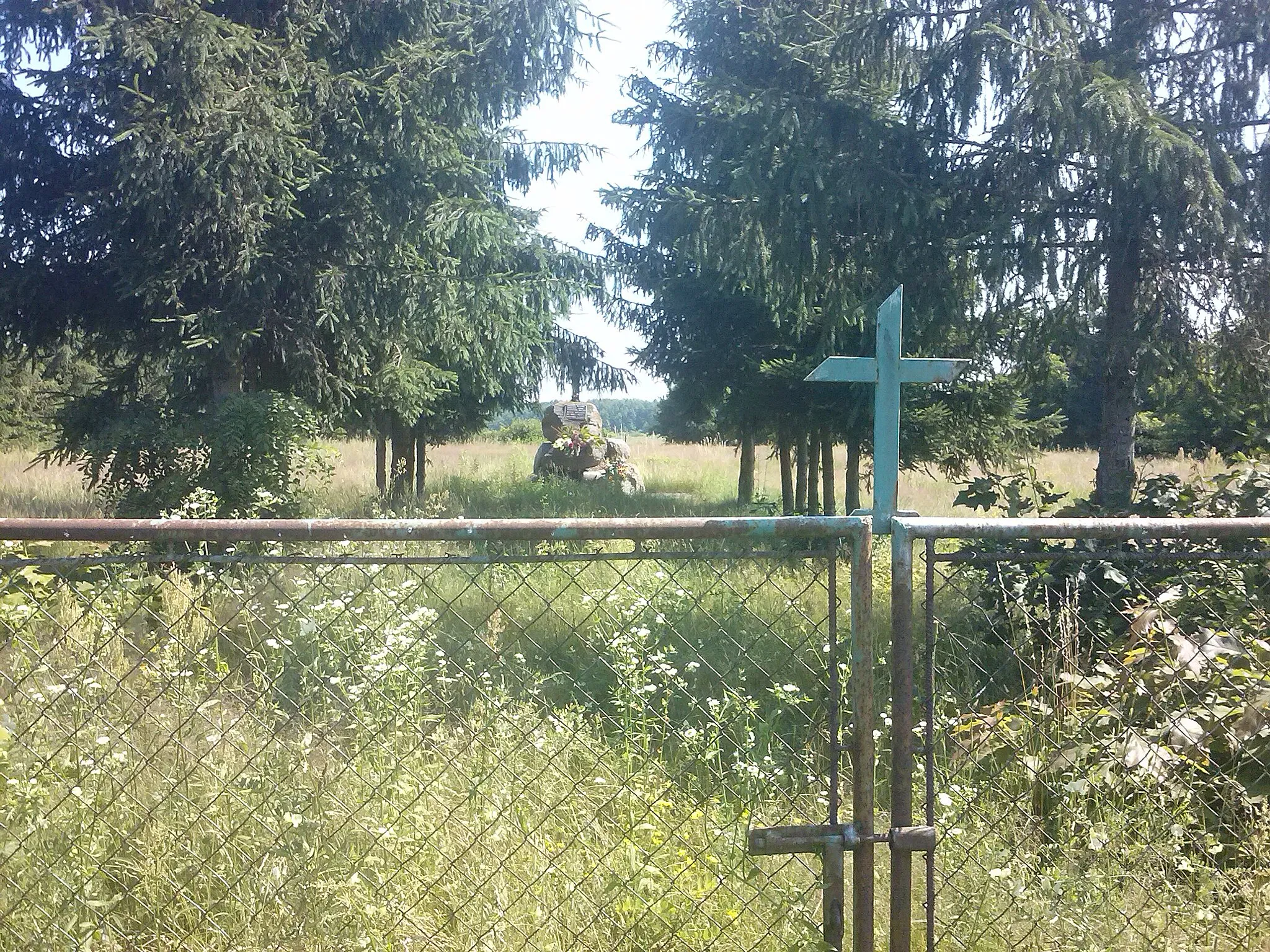 Photo showing: Widok na cmentarz wojenny w Piganach (Leżachowiec) z I wojny światowej.