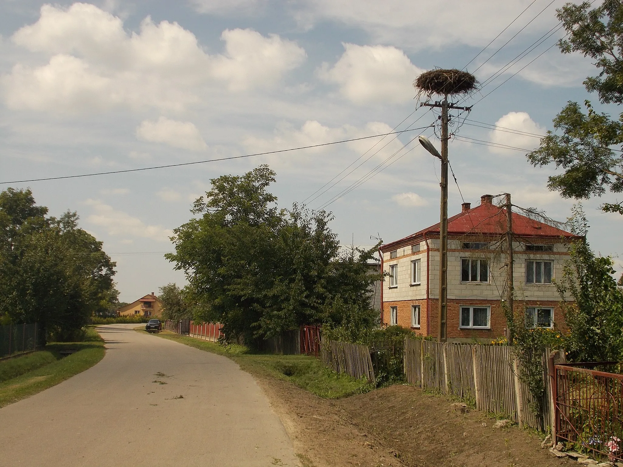 Photo showing: Bocianie gniazdo w miejscowości Kobylnica Ruska