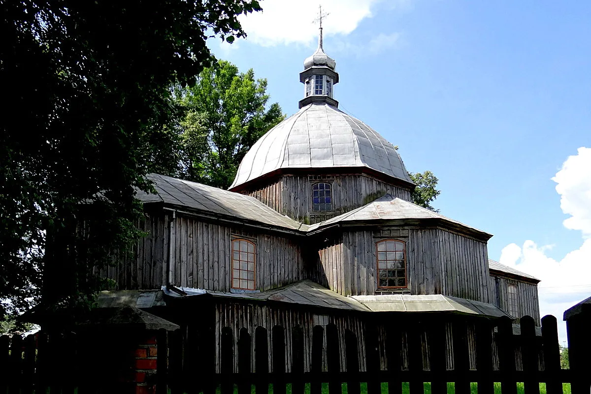 Photo showing: Dachnów. Cerkiew Podwyższenia Krzyża Świętego 1864