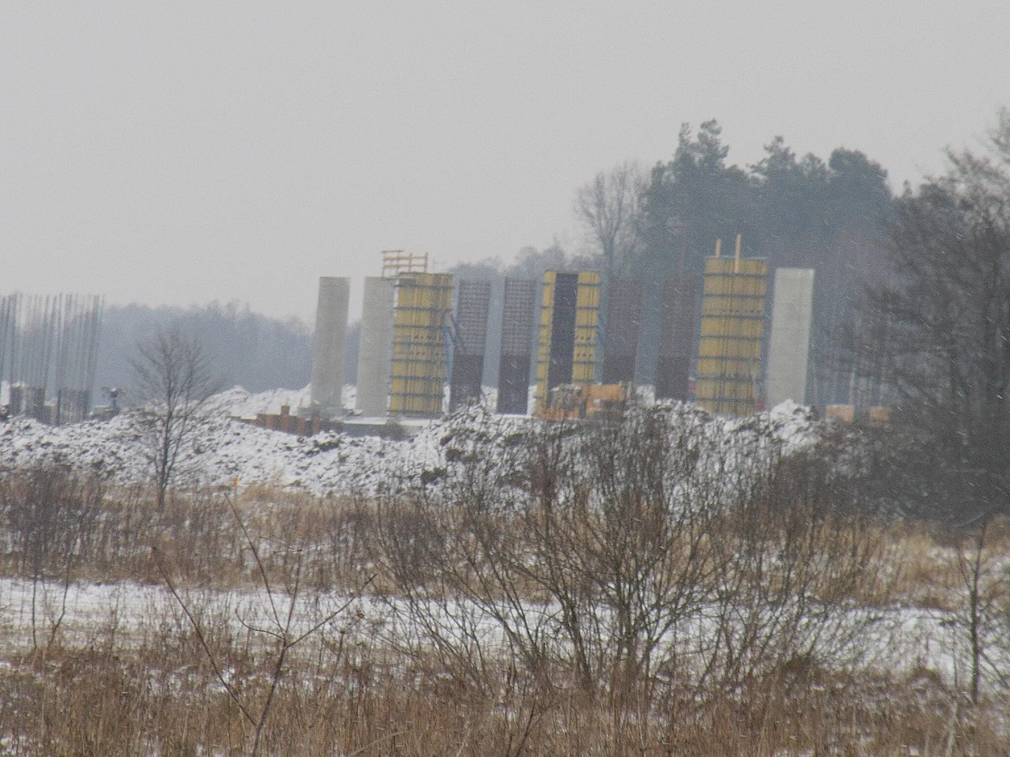 Photo showing: Budowa autostrady A4 w Boreczku