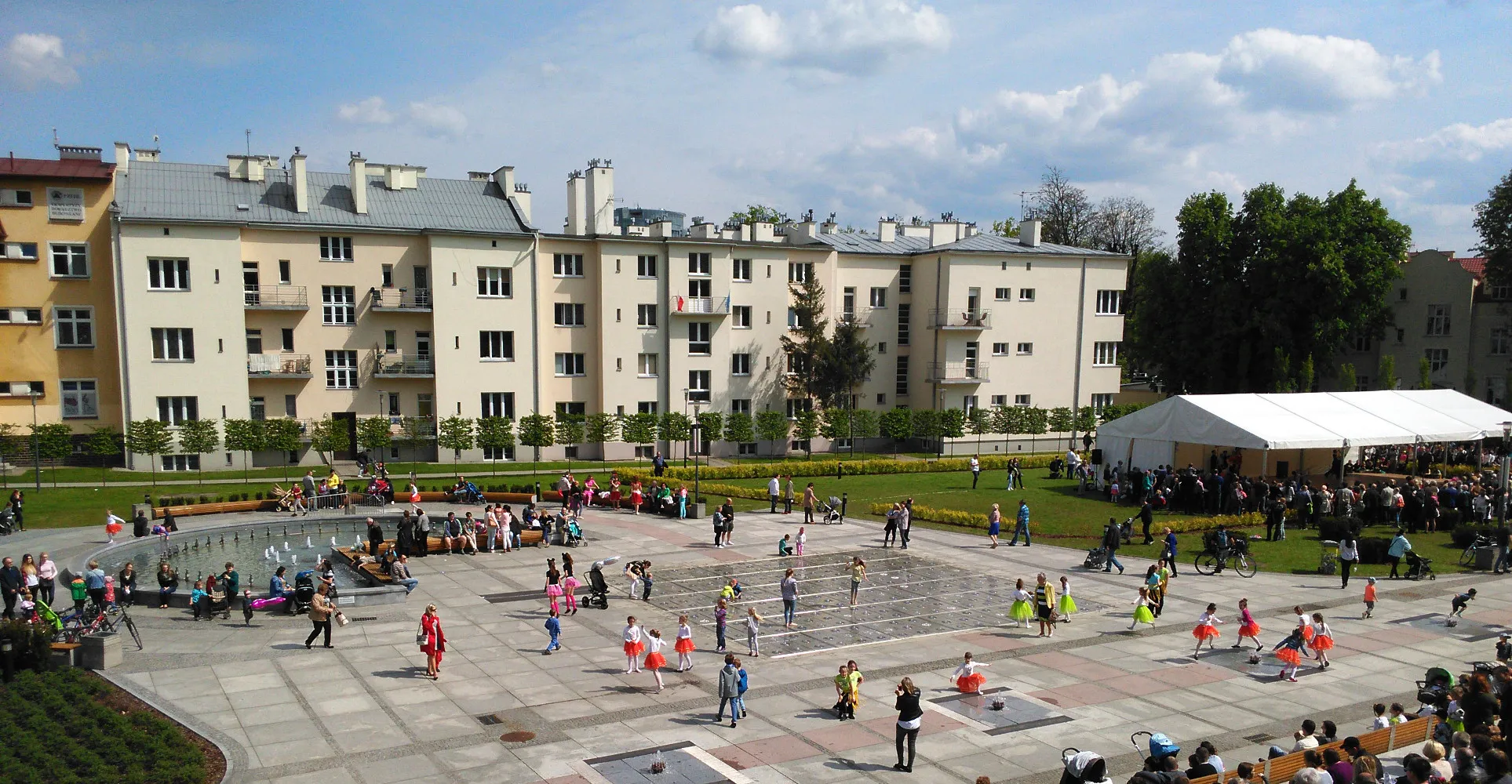 Photo showing: Fontanna Multimedialna w Rzeszowie - zdjęcie z dnia 3 maja 2016 roku.