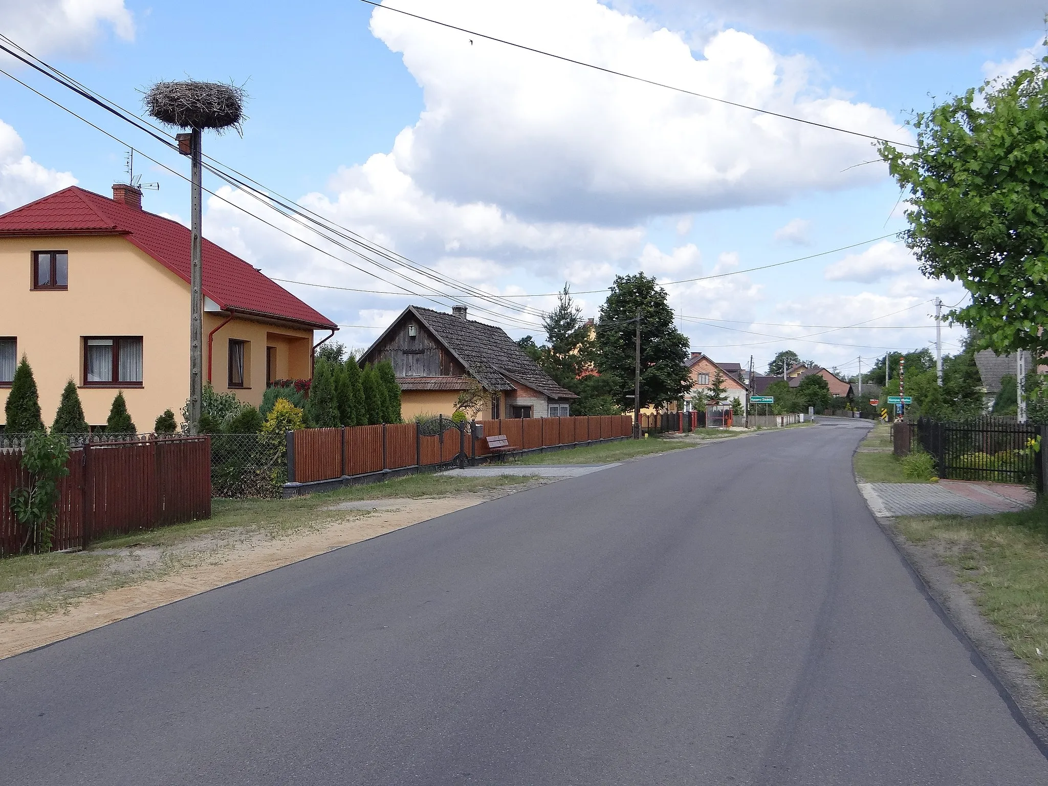 Photo showing: Bocianie gniazdo w miejscowości Kurzyna Wielka.