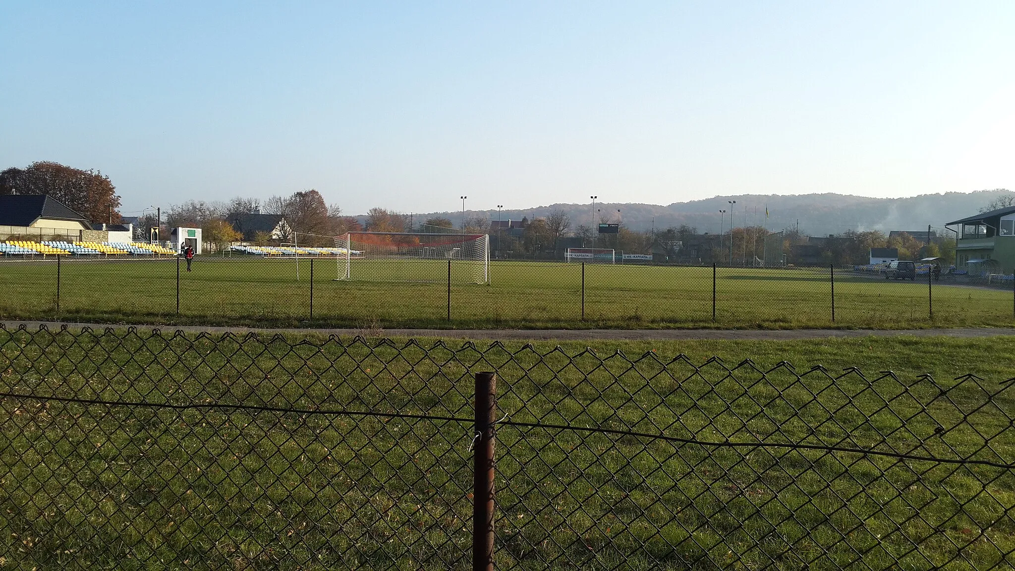 Photo showing: Lokomotyv Stadium in Rava-Ruska, Ukraine