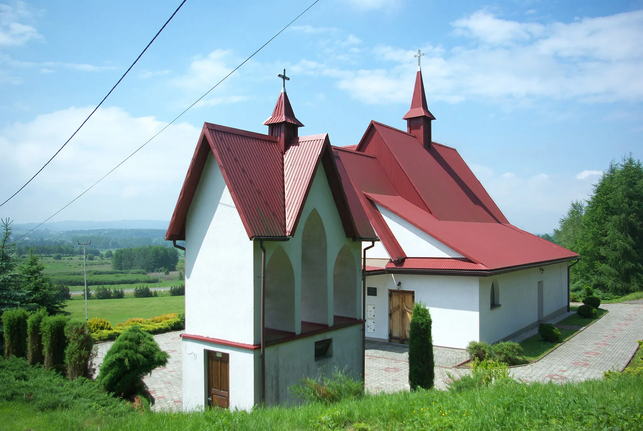 Photo showing: Kościół pw. Niepokalanego Serca Najświętszej Marii Panny w Bykowcach
