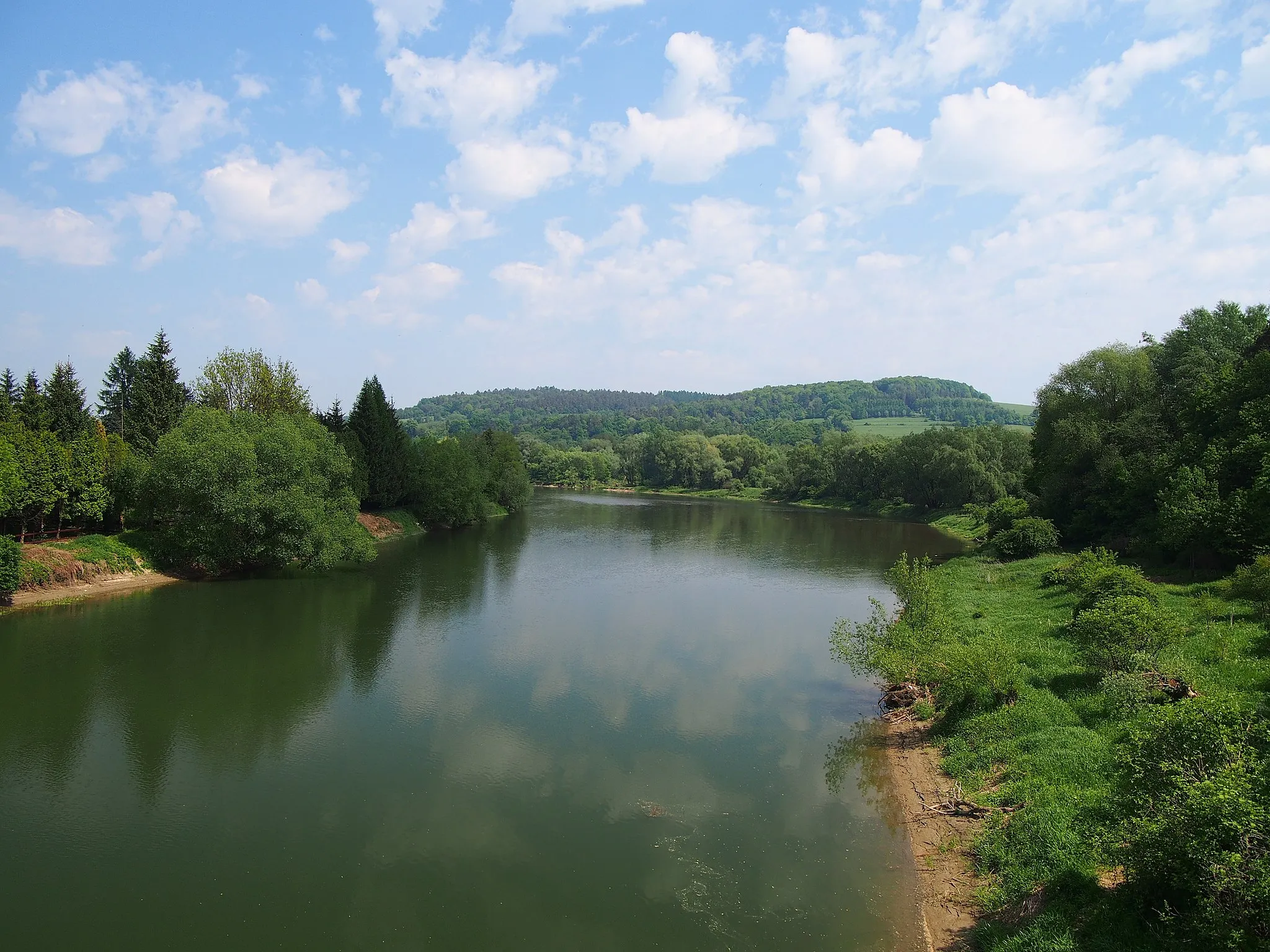 Photo showing: Rzeka San, wieś Krasice, pow. przemyski