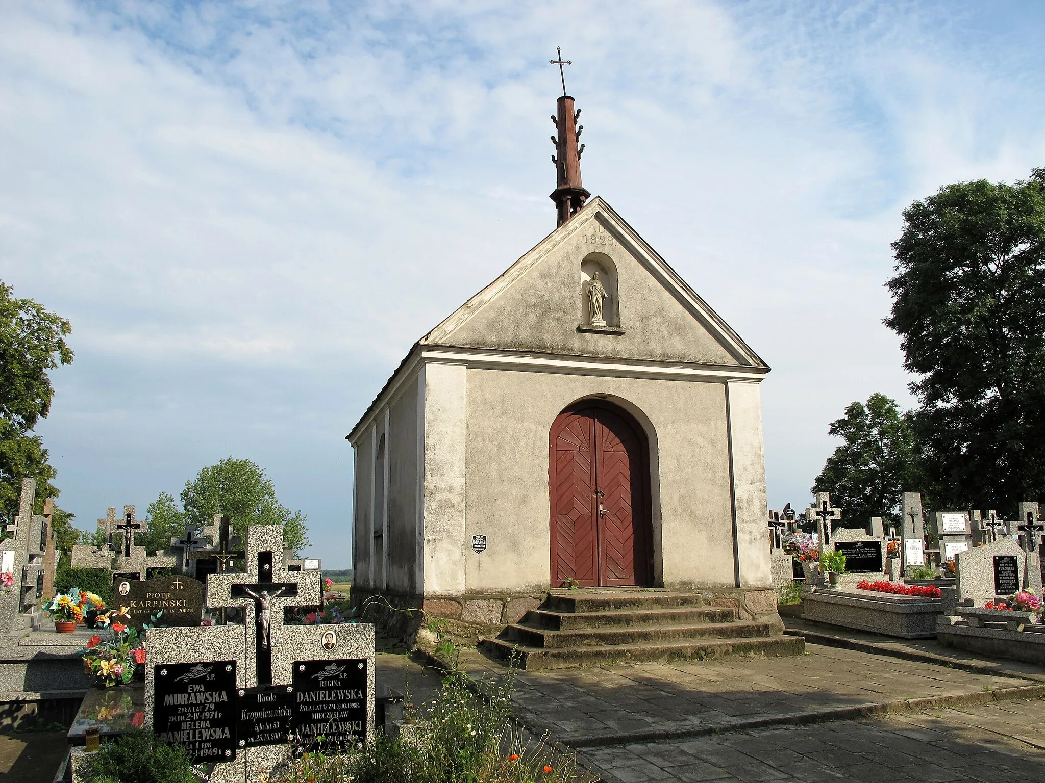 Photo showing: Chapel at the cemetery by Cmentarna street in Wizna,  gmina Wizna, podlaskie, Poland