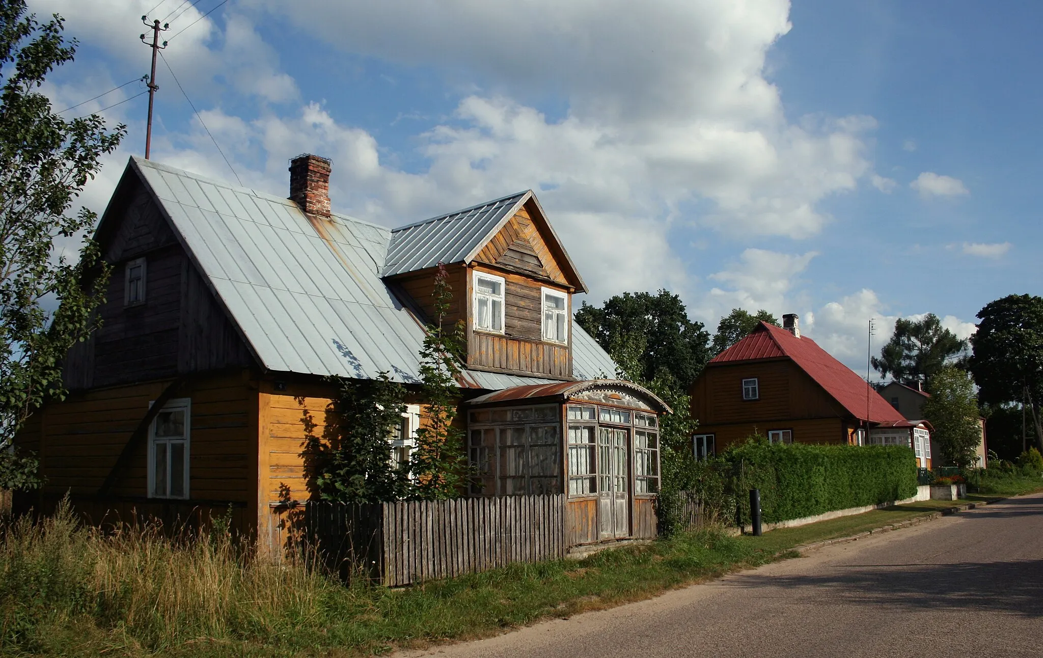 Photo showing: Dom nr 4, Pogorzelec, gmina Giby, woj. podlaskie