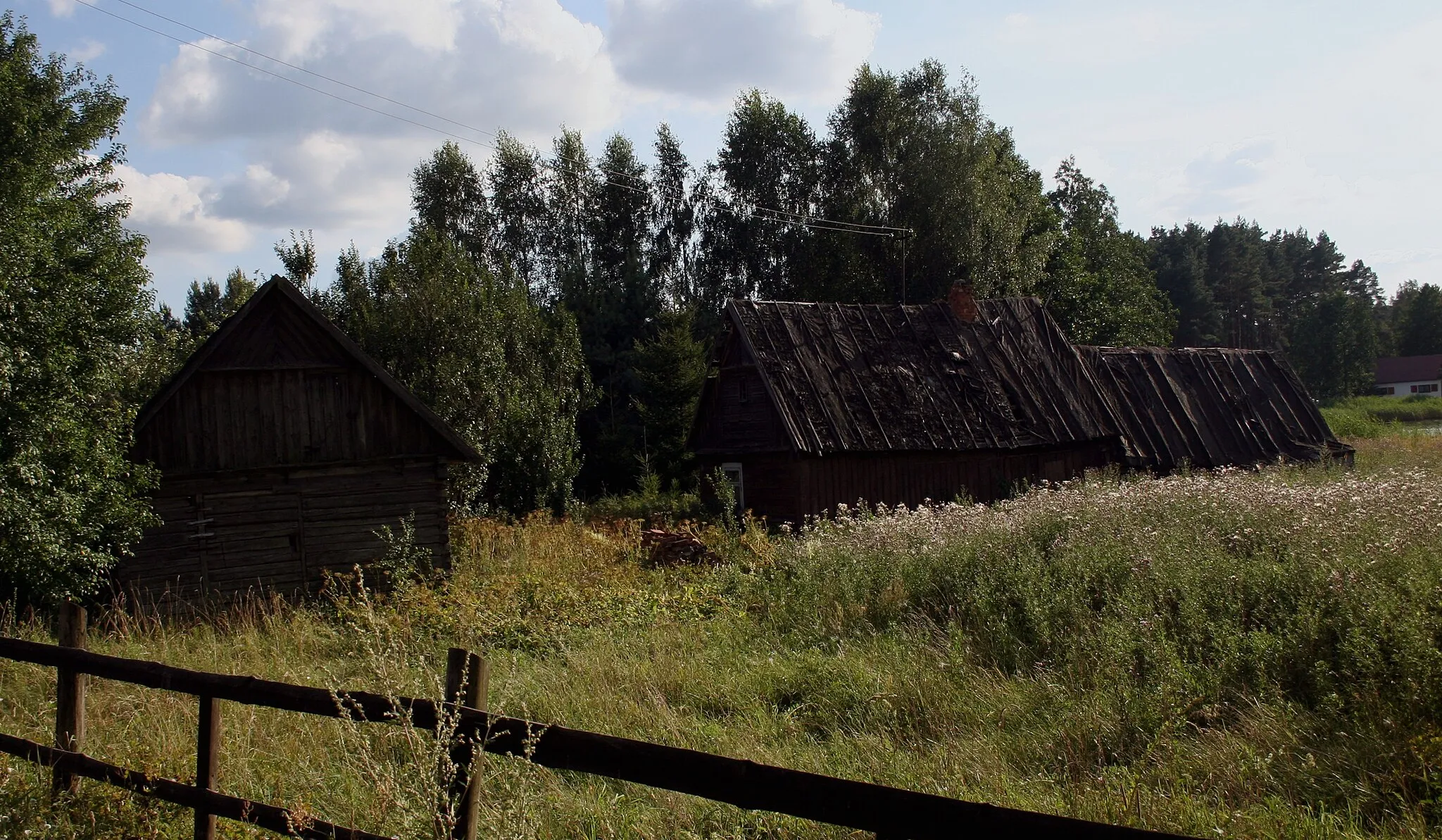 Photo showing: Dom nr 14 (prawdopodobnie), Pogorzelec, gmina Giby, woj. podlaskie