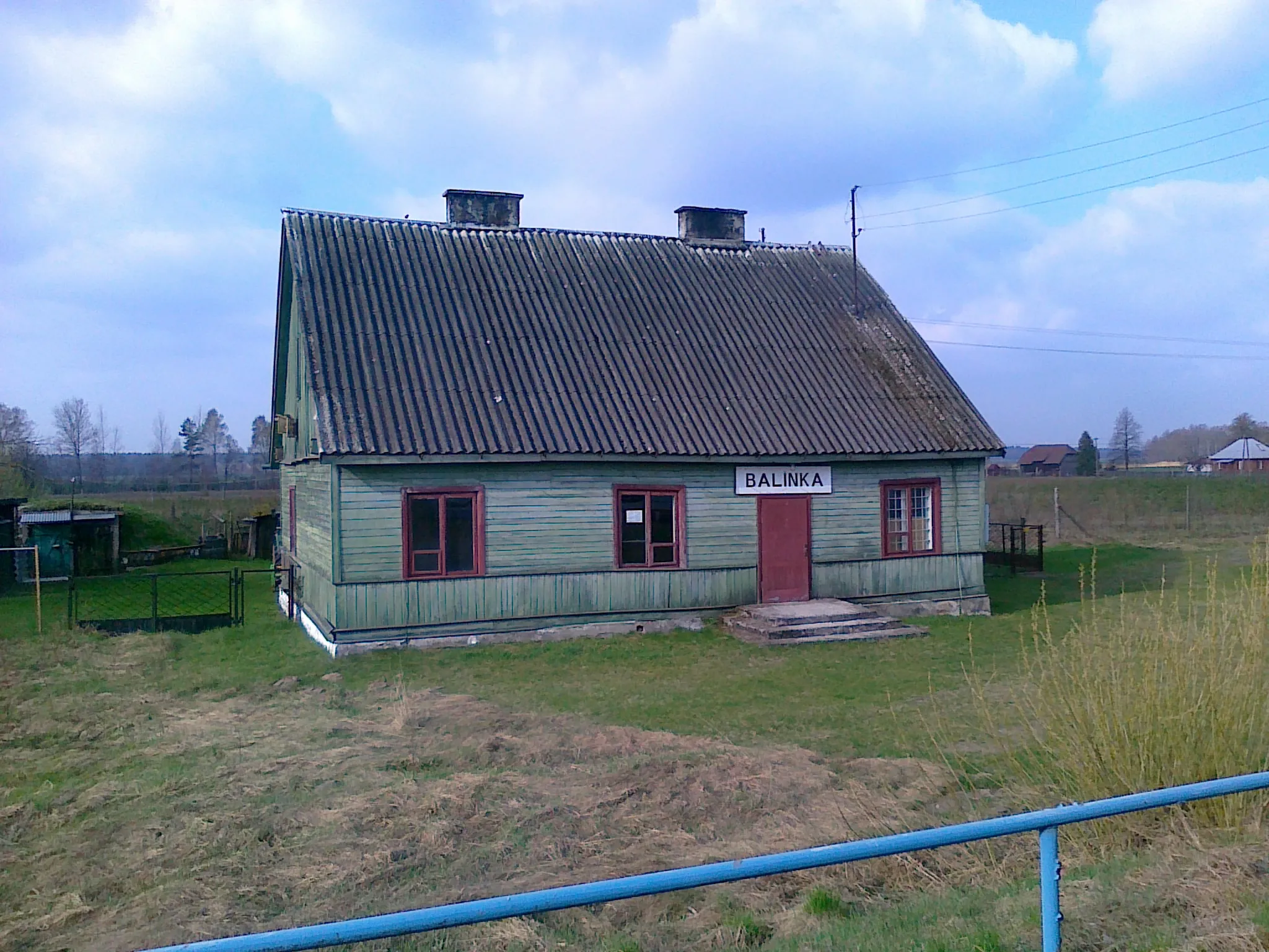 Photo showing: Train stop in Balinka, Poland.