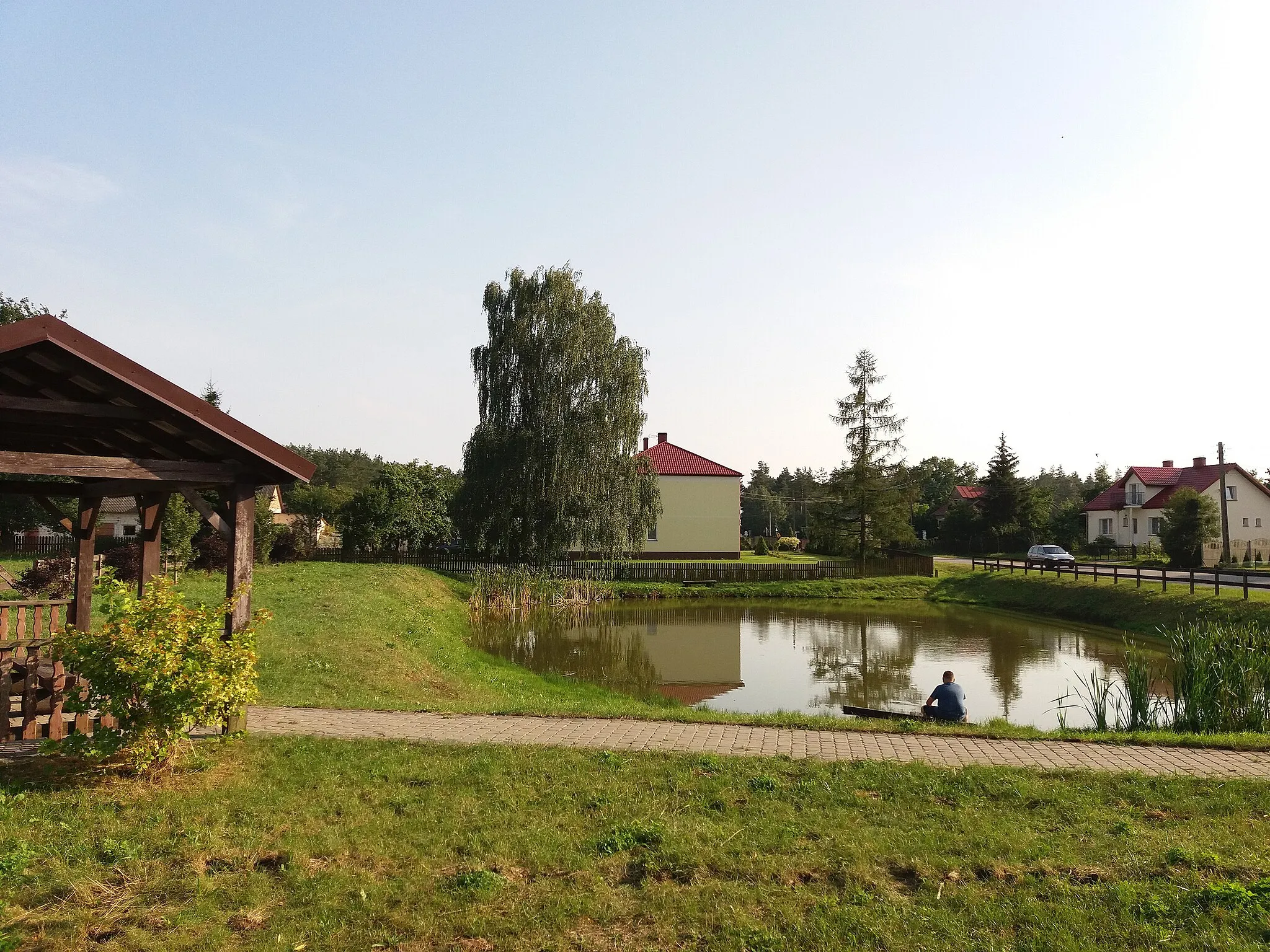 Photo showing: Czarnowo-Biki - part of the village