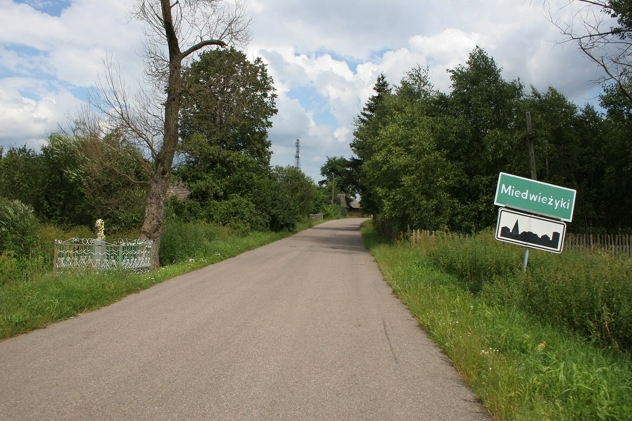 Photo showing: Droga wjazdowa do Miedwieżyk.