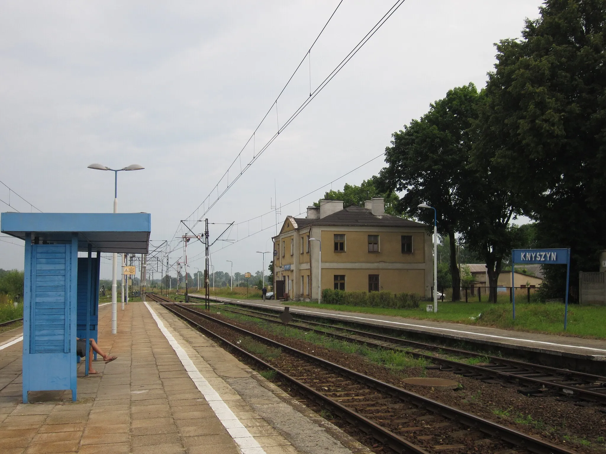 Photo showing: Knyszyn train station (near villages Ruda and Knyszyn Zamek, gm. Krypno, podlaskie, Poland)