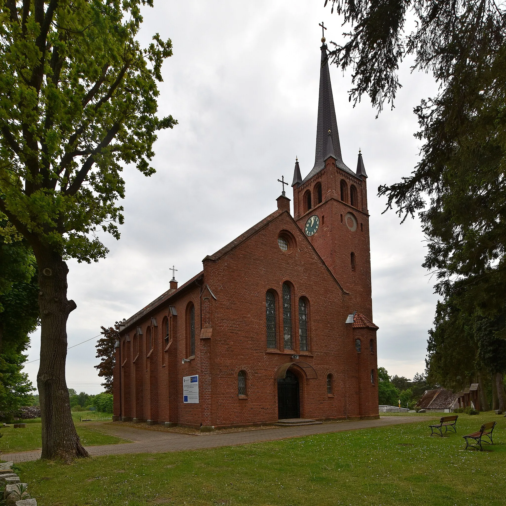 Photo showing: Bruskowo Wielkie, kościół Niepokalanego Poczęcia Najświętszej Maryi Panny