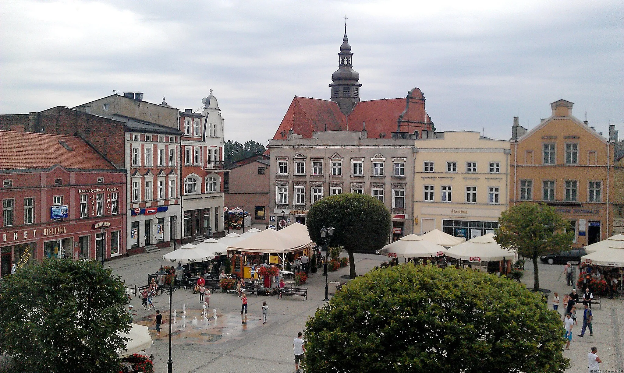 Photo showing: Marketplace in Kościerzyna