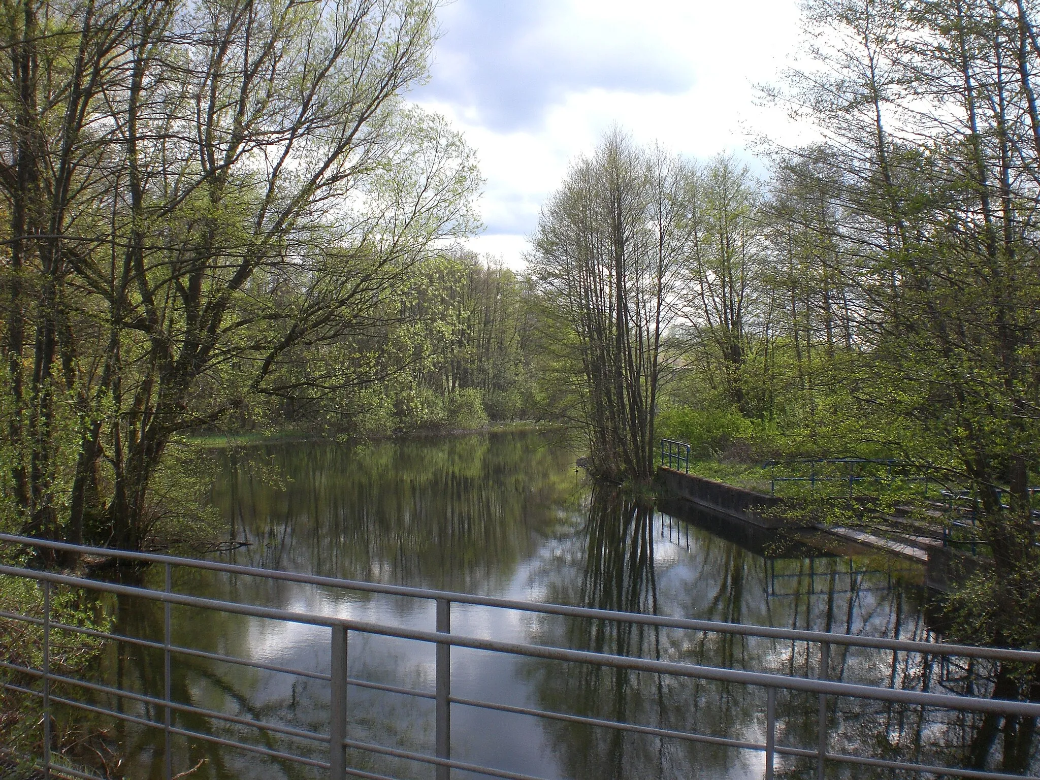 Photo showing: River Radunia in Chmielonko, Poland