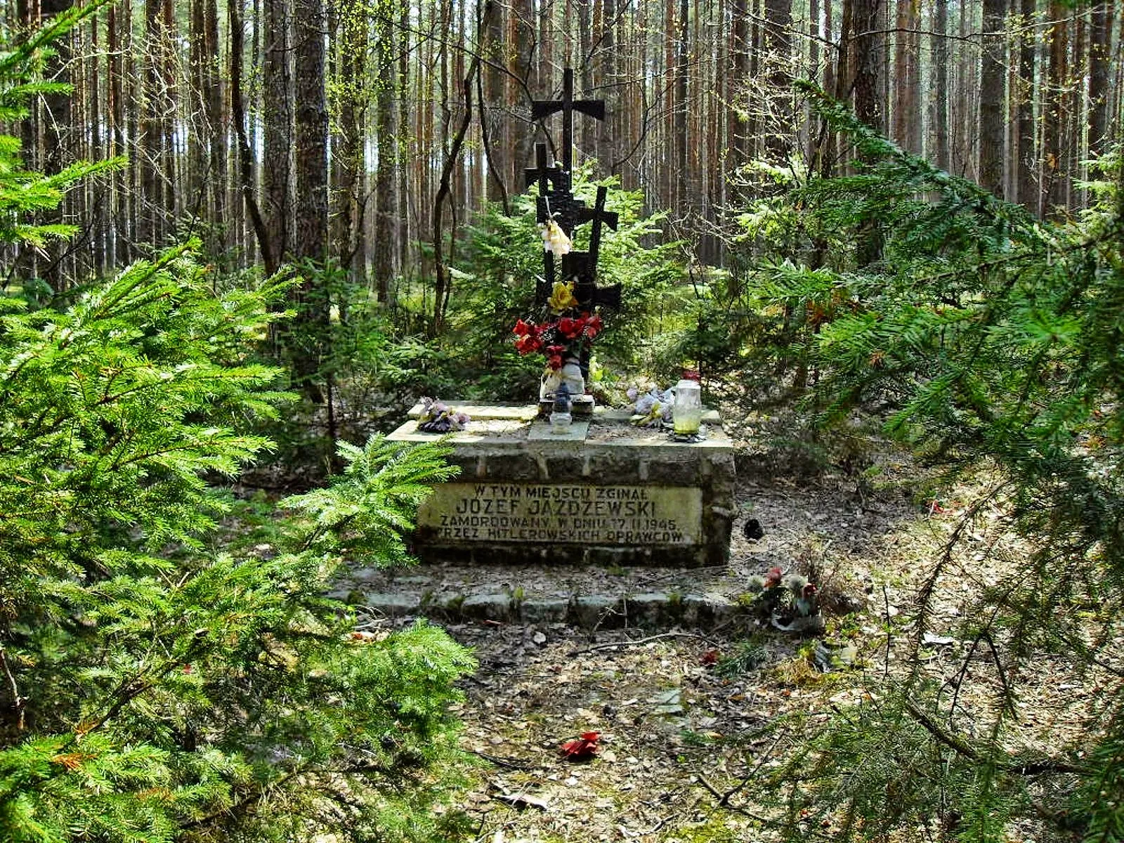 Photo showing: Death place of Józef Jażdżewski - a victim of German-Nazi terror