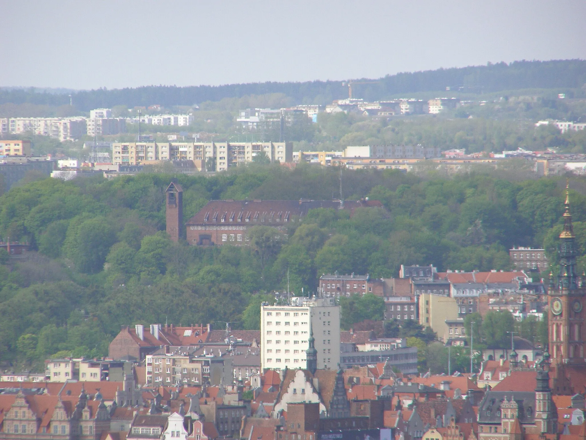 Photo showing: Gdańsk - view from the John Paul II Bridge