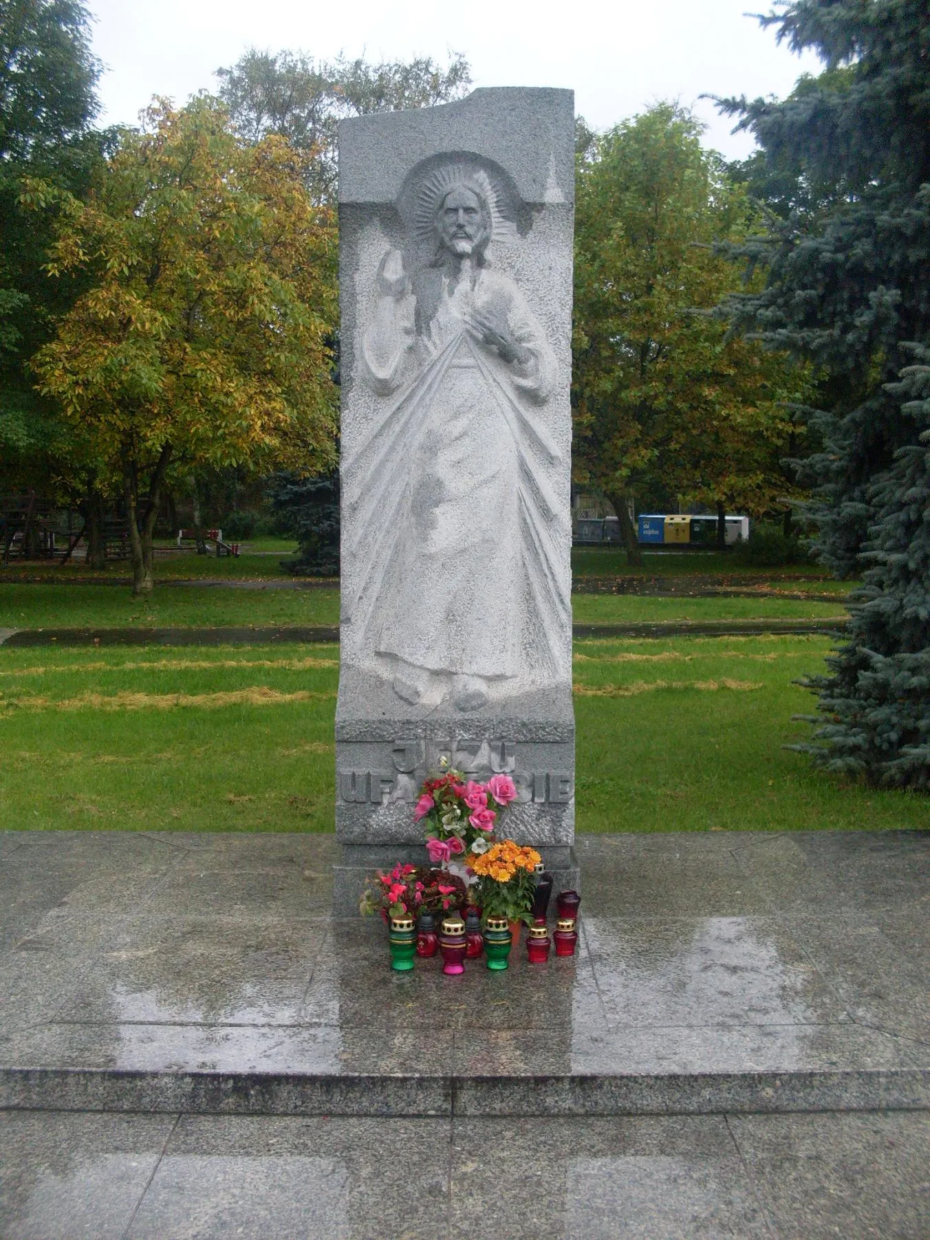 Photo showing: Jesus Christ at Piłsudski Square in Gdańsk.