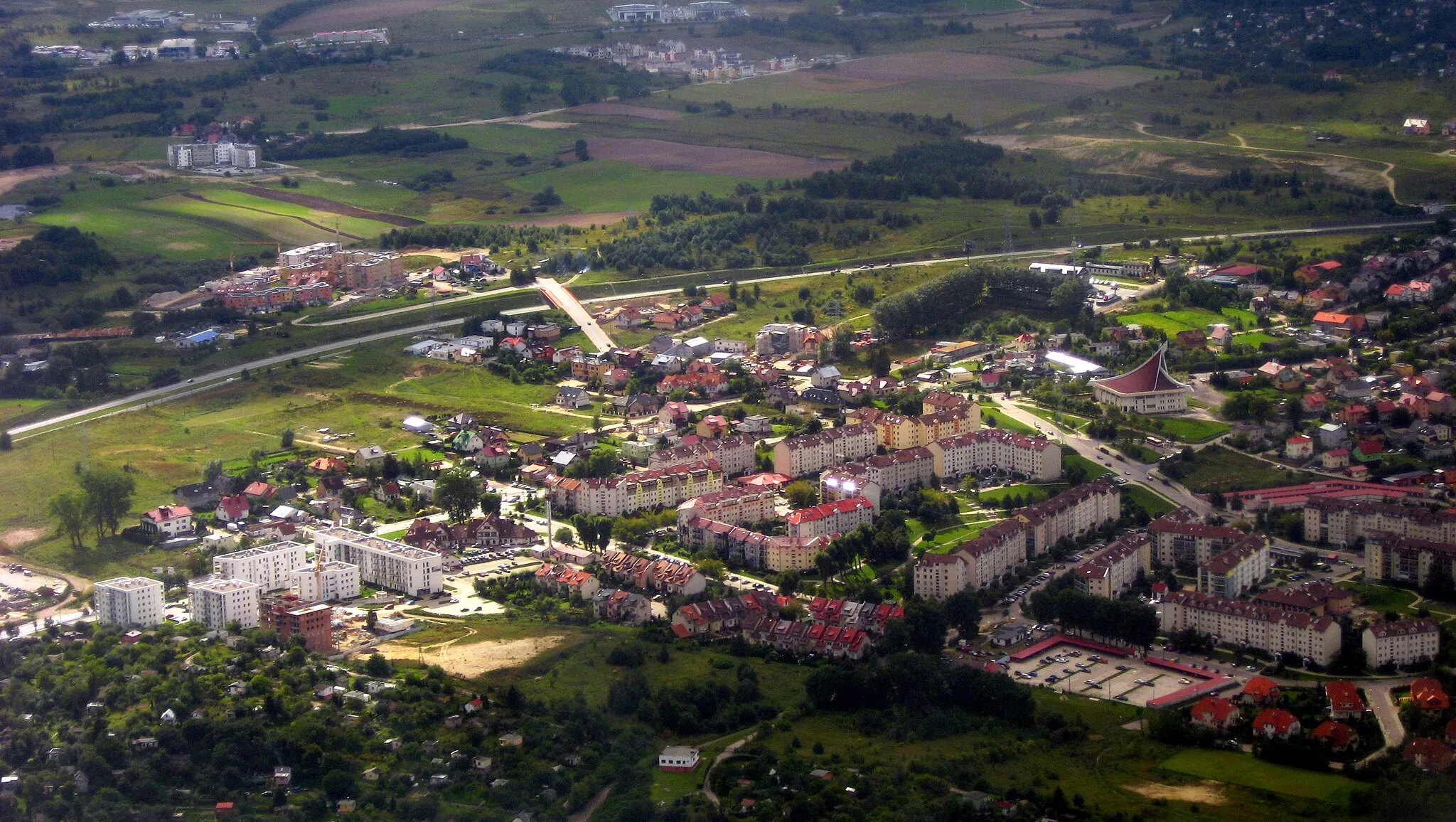 Photo showing: Gdańsk Jasień i okolica. Zdjęcie lotnicze.