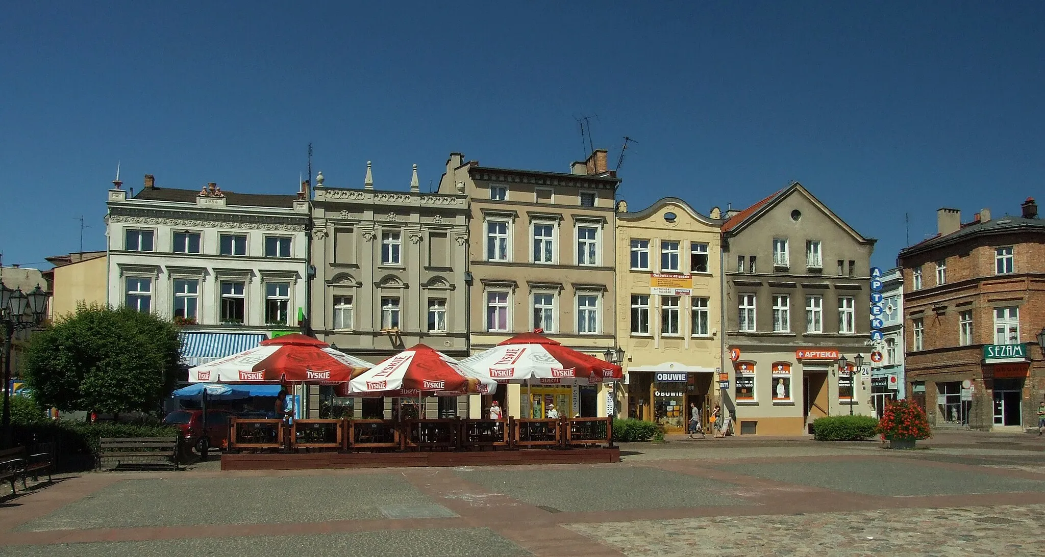 Photo showing: Main square in Tczew, Poland
