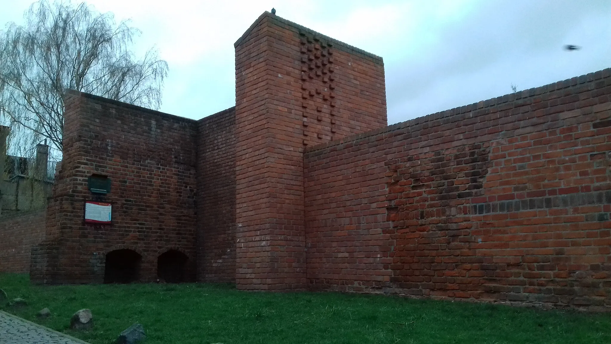 Photo showing: Pozostałości murów obronnych Tczewa, ul. Podmurna.
