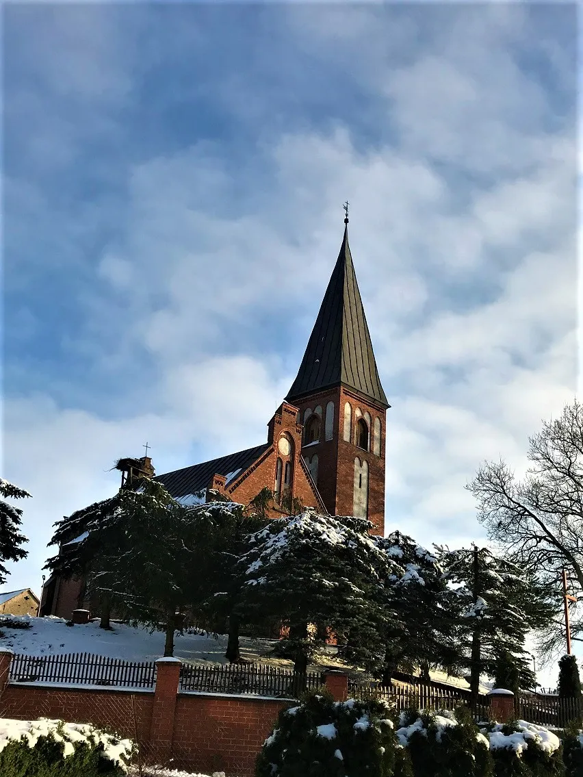Photo showing: Rychnowy, Pomeranian Voivodeship, Church january 2021
