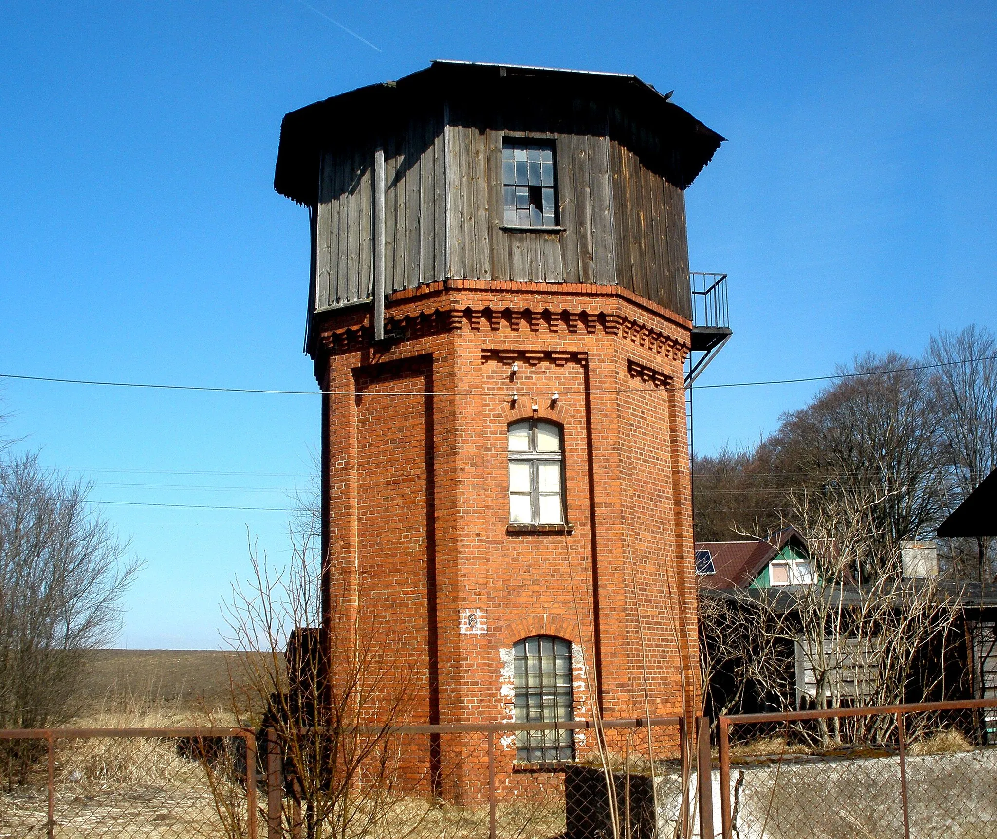 Photo showing: Wieża ciśnień budowana w latach 1883-1884