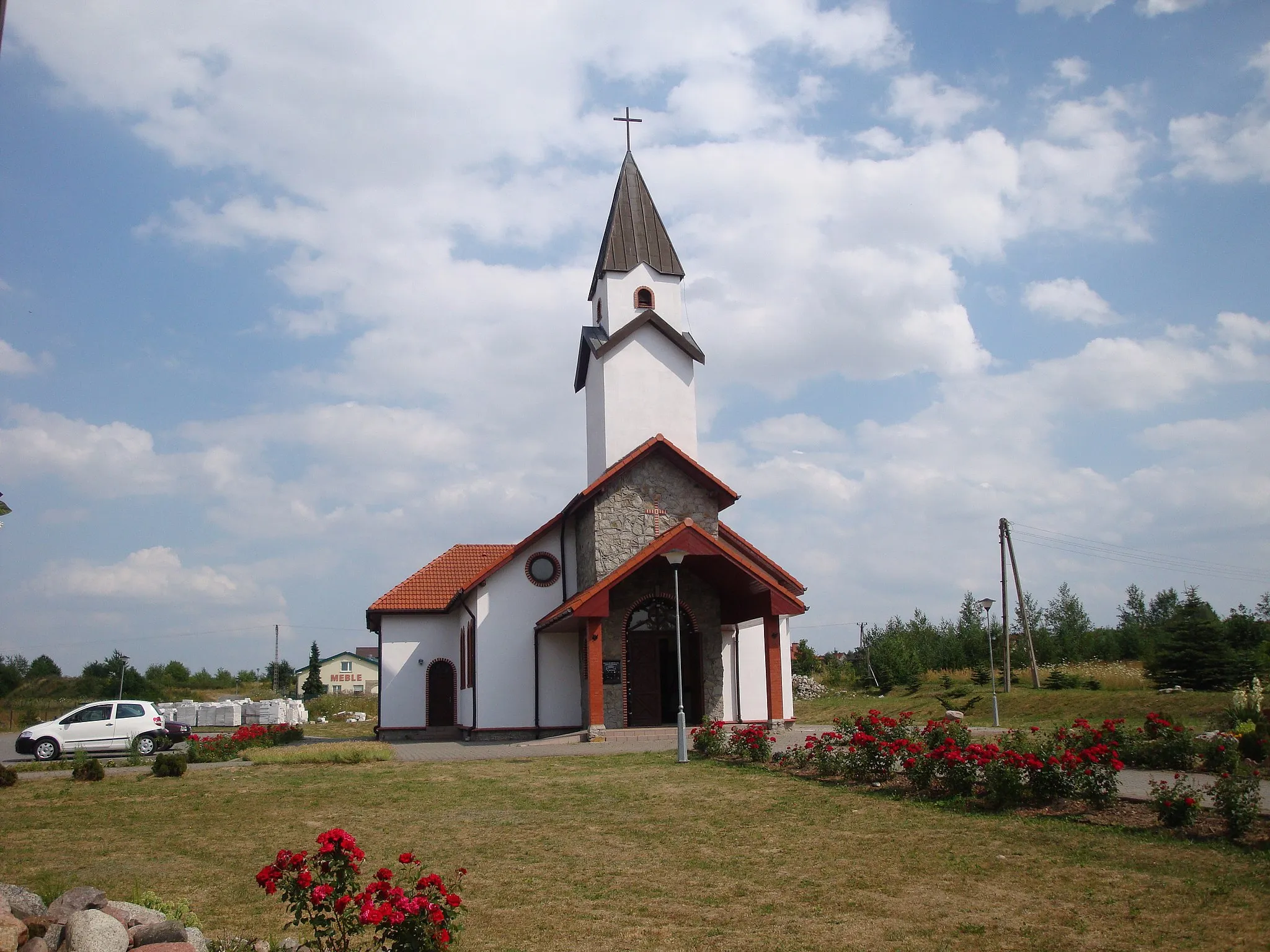 Photo showing: Siemianice-village in Pomeranian Voivodeship, Poland. Church