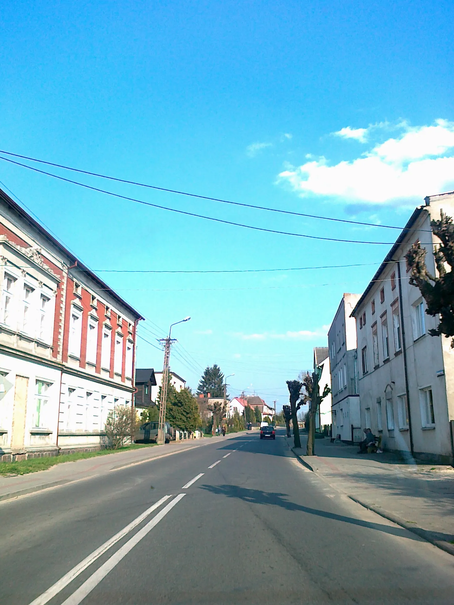 Photo showing: Ulica Dworcowa w Przechlewie