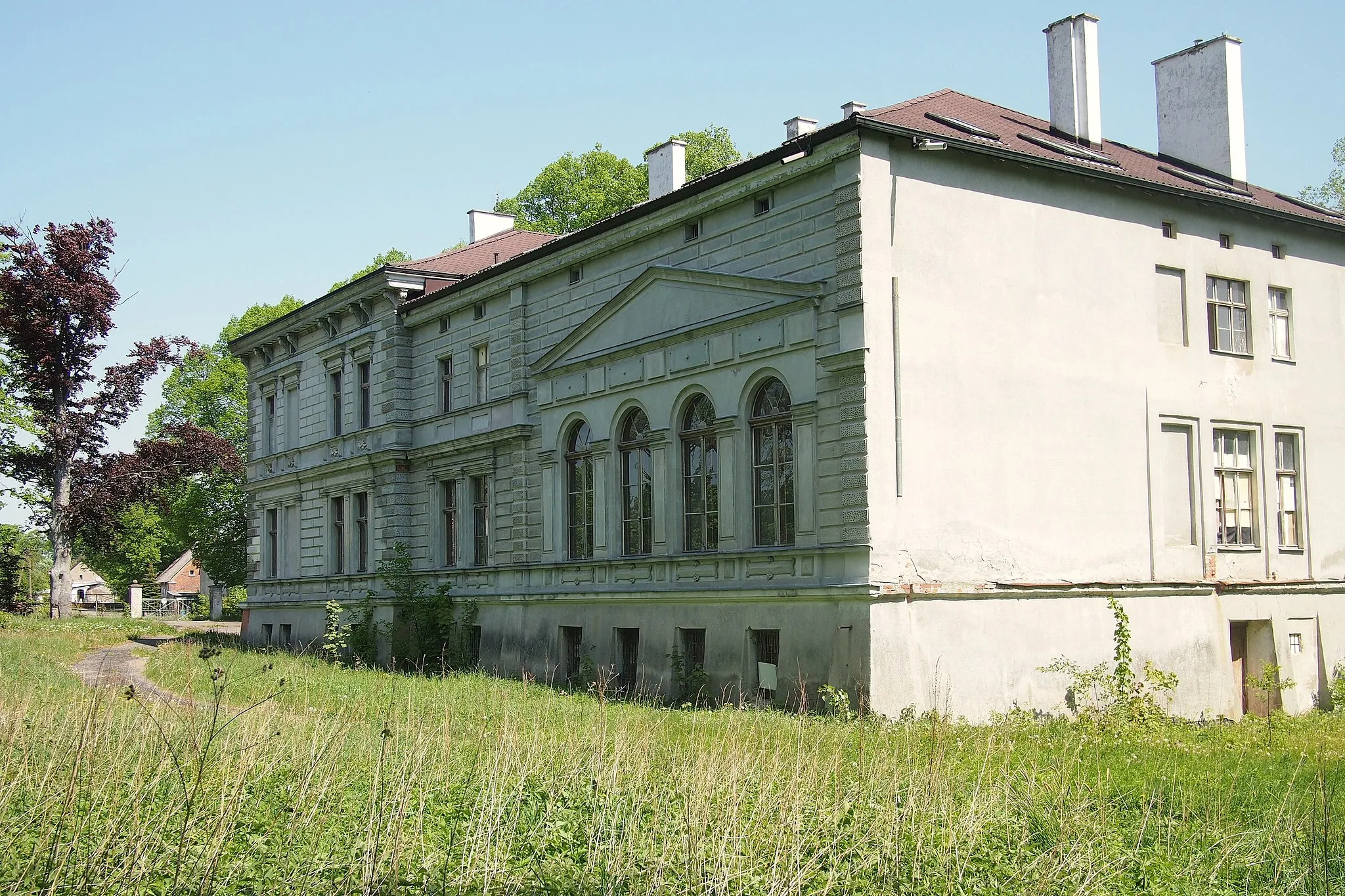 Photo showing: Krzywań (województwo pomorskie), zabytkowy pałac.