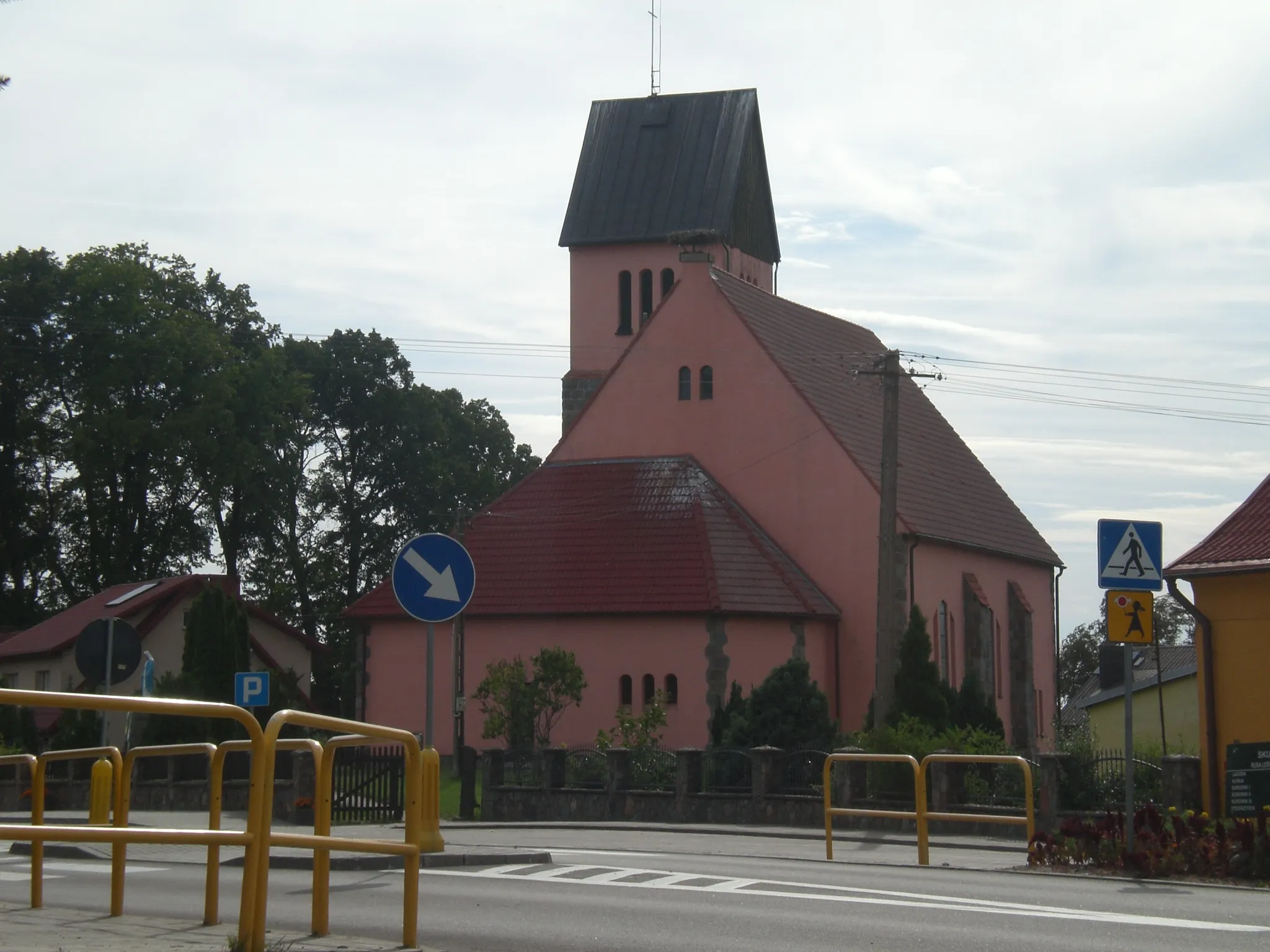 Photo showing: Kramarzyny - dawny kościół ewangelicki, od 1945 rzymskokatolicki parafialny pw. Najświętszego Serca Pana Jezusa, 1855-1857, 1911