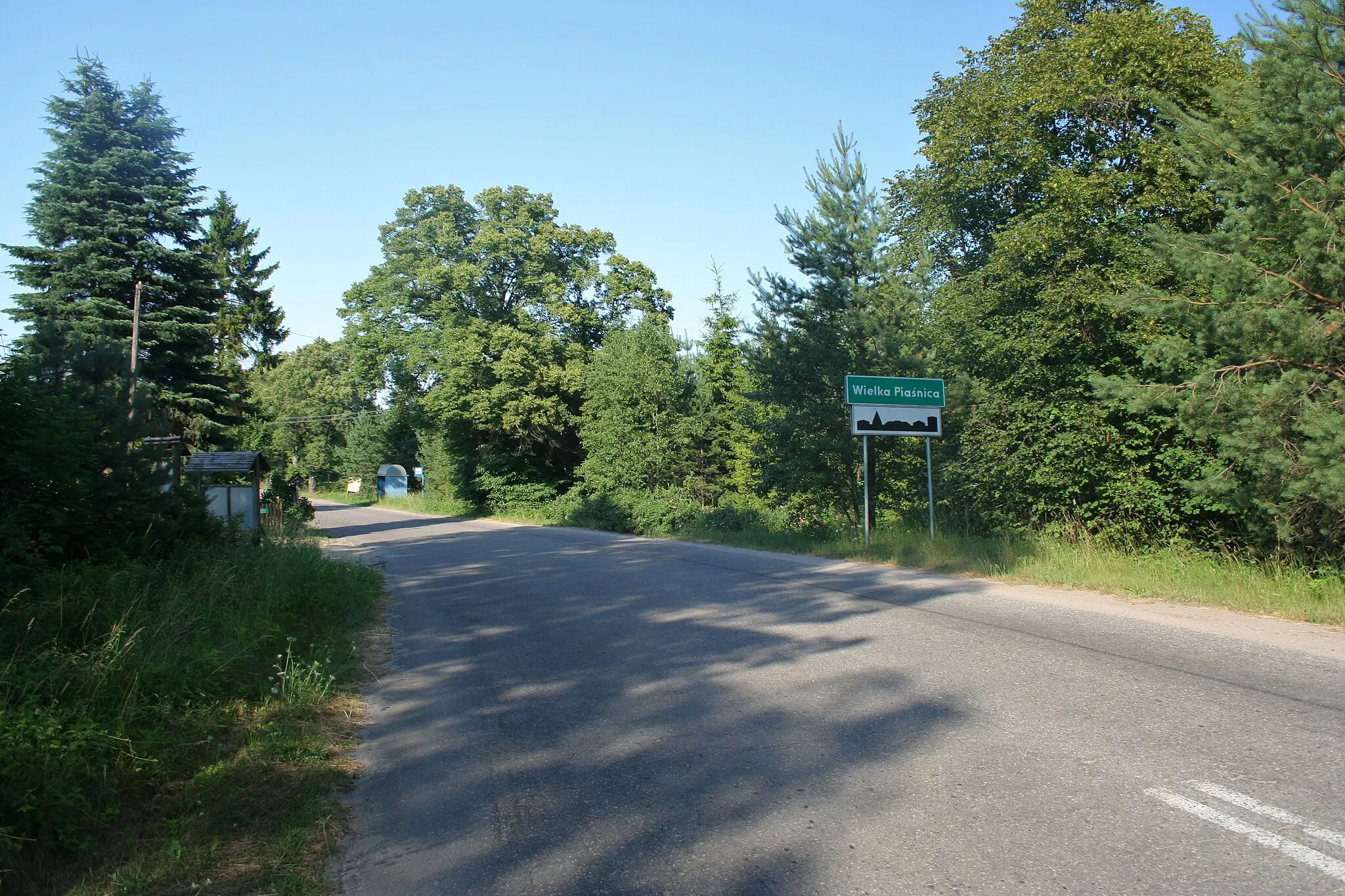 Photo showing: Road in Wielka Piaśnica.