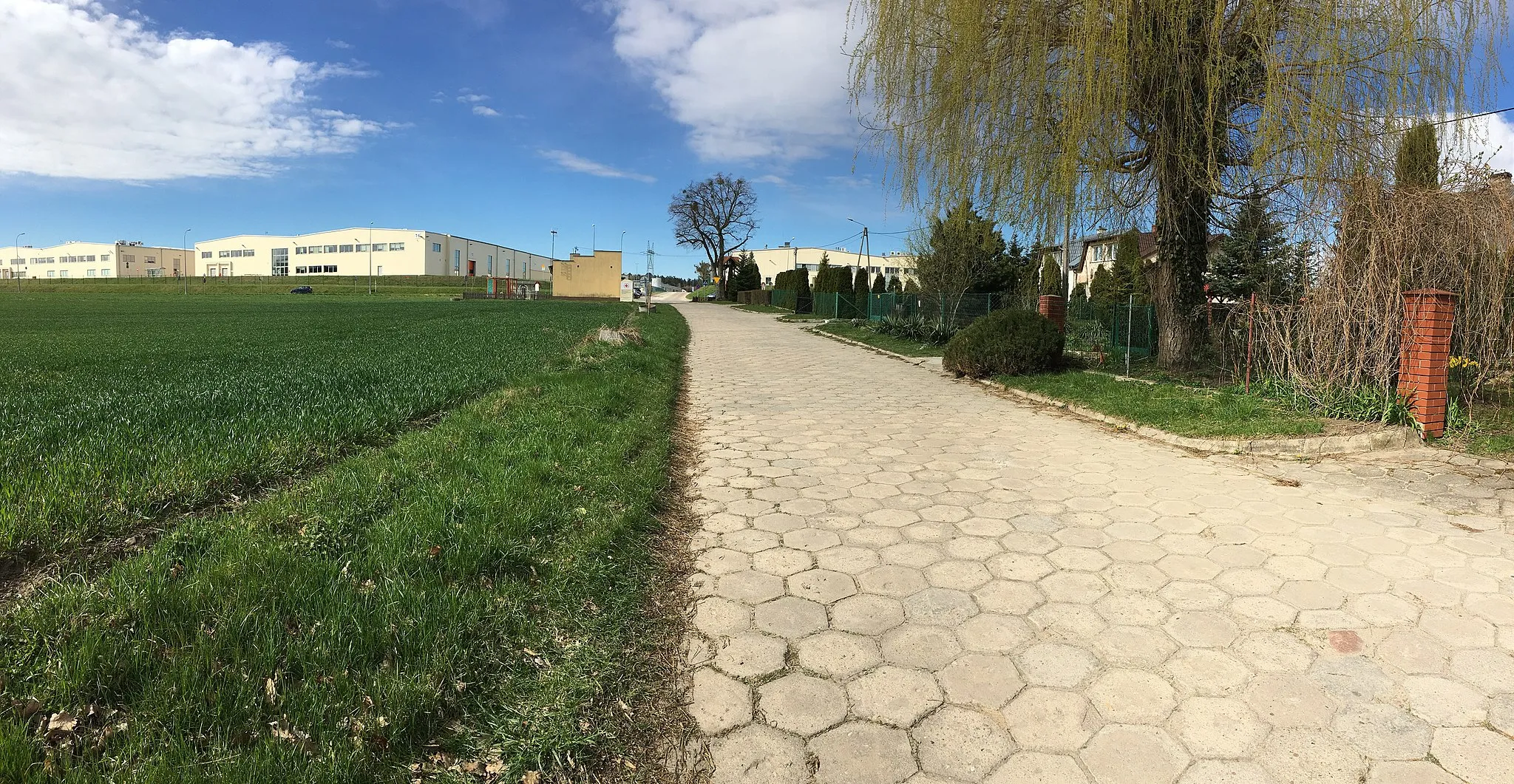 Photo showing: Panorama wsi Wędkowy