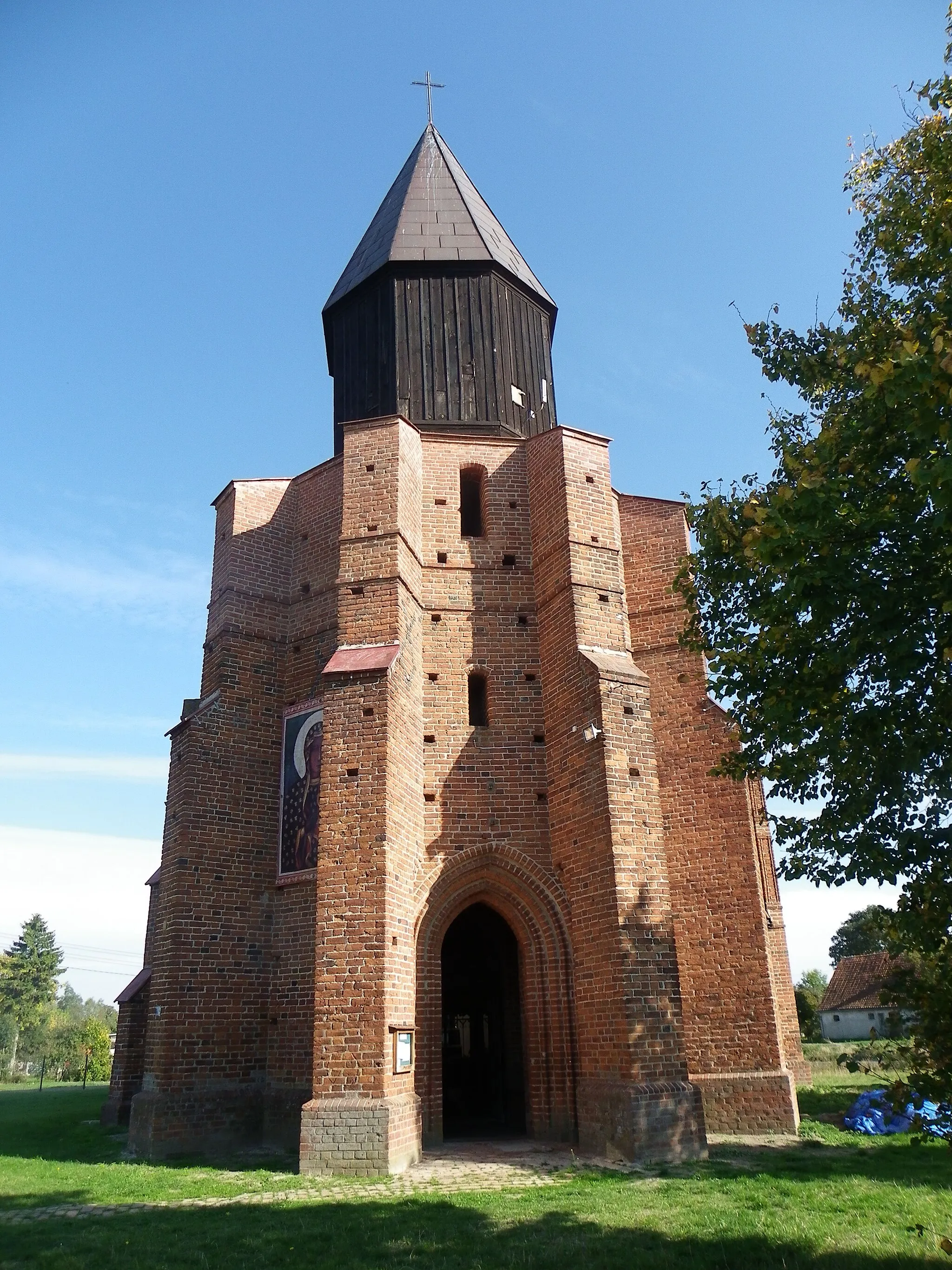 Photo showing: Tuja, gm.Nowy Dwór Gdański, kościół św. Jakuba - wieża