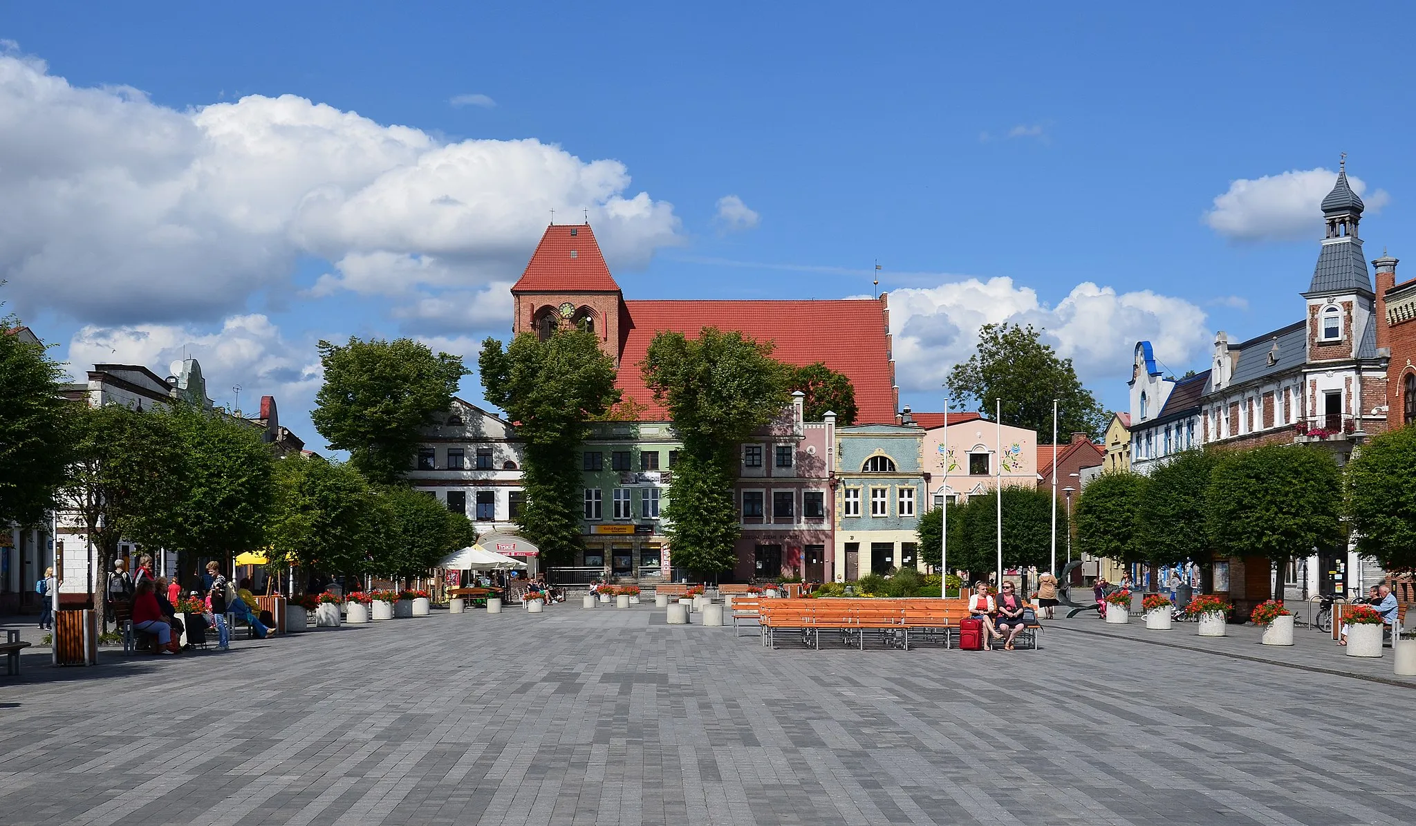 Photo showing: Market Square in Puck